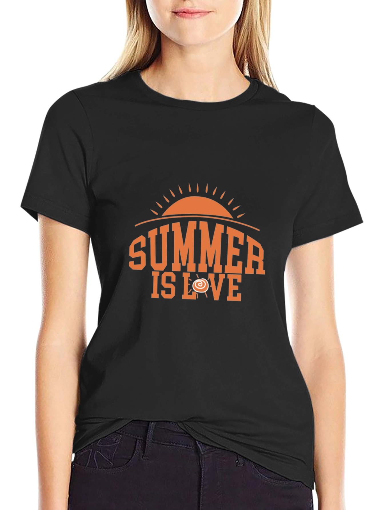 Summer is Love Graphic Tee - Trendy Black T-Shirt