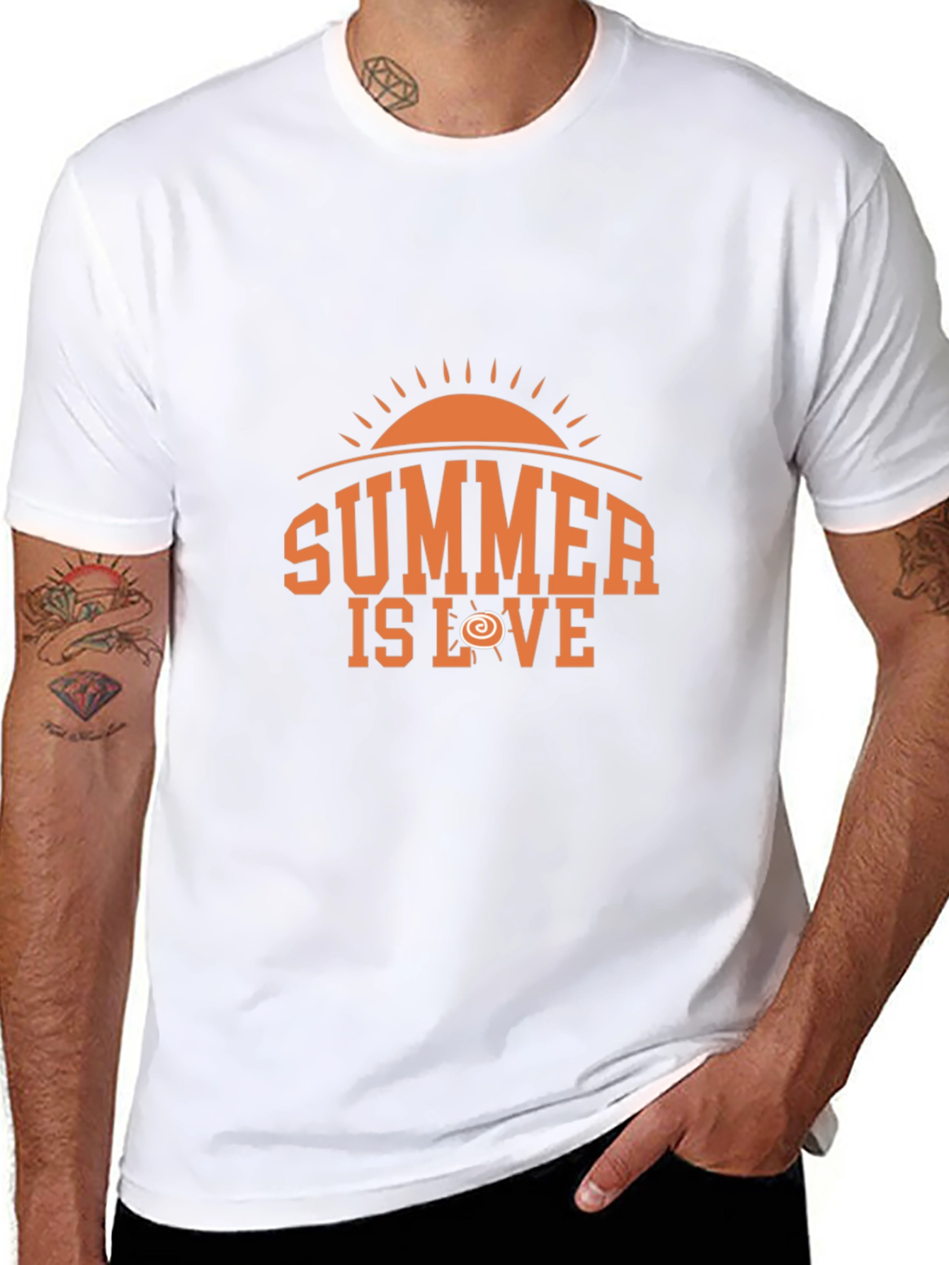 Summer is Love Graphic Tee - Trendy Black T-Shirt