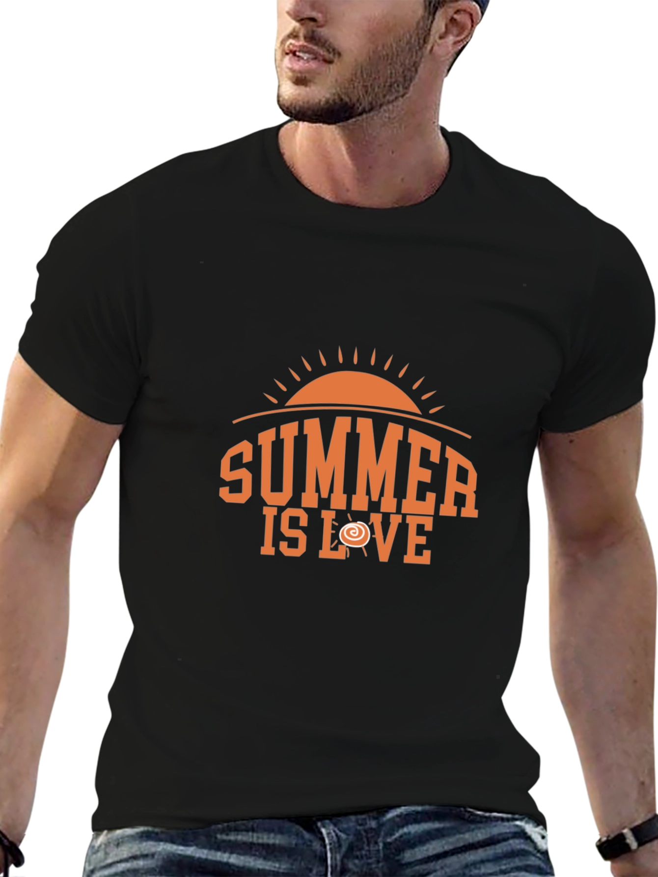 Summer is Love Graphic Tee - Trendy Black T-Shirt
