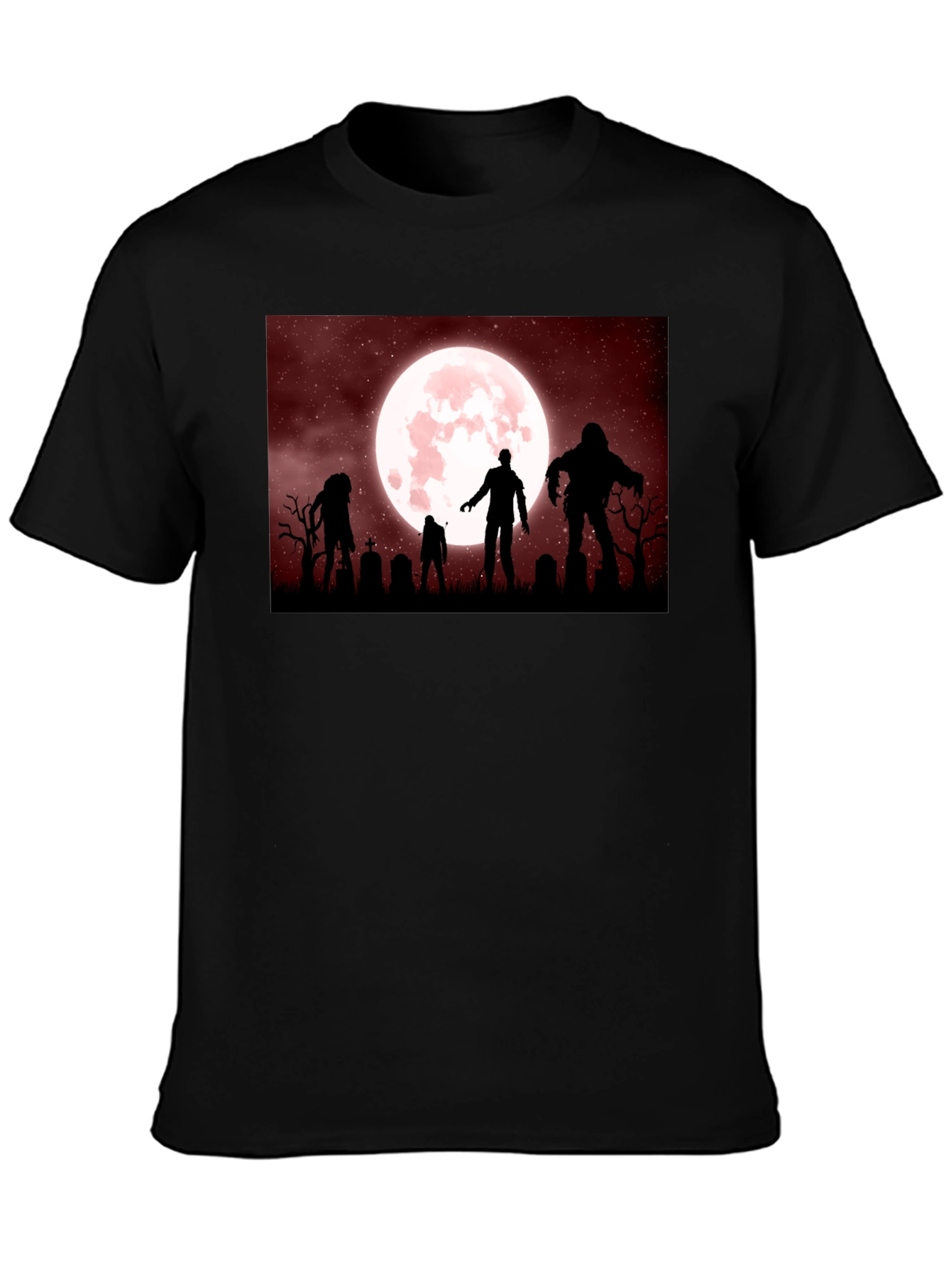 Zombie Moon T-Shirt - Halloween Horror Tee