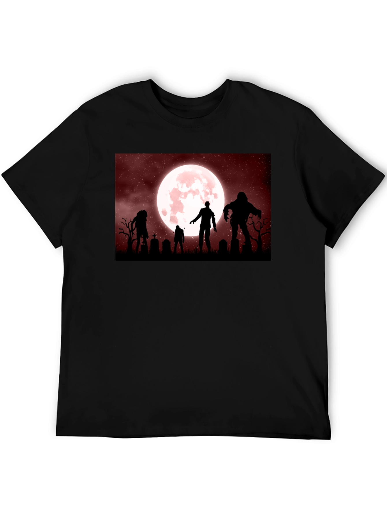 Zombie Moon T-Shirt - Halloween Horror Tee