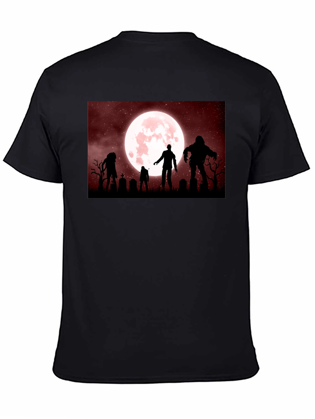 Zombie Moon T-Shirt - Halloween Horror Tee