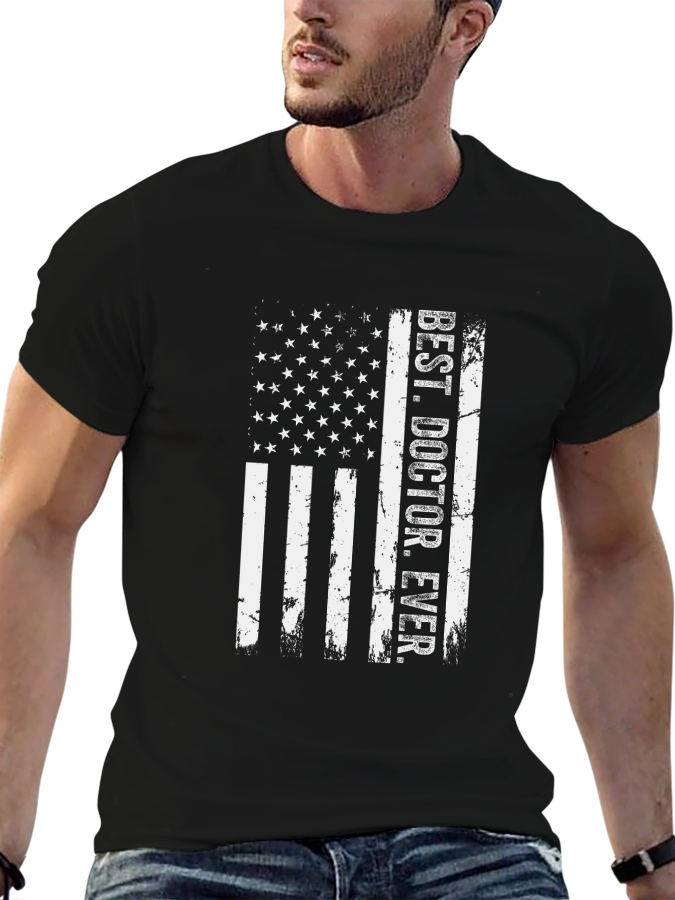 Best Doctor Ever Flag Graphic Tee