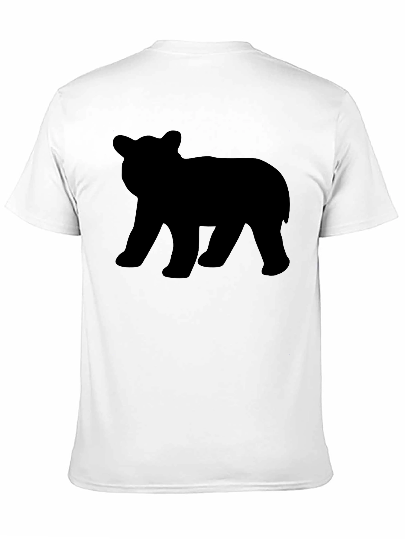 Bear Silhouette T-Shirt - Black Graphic Tee