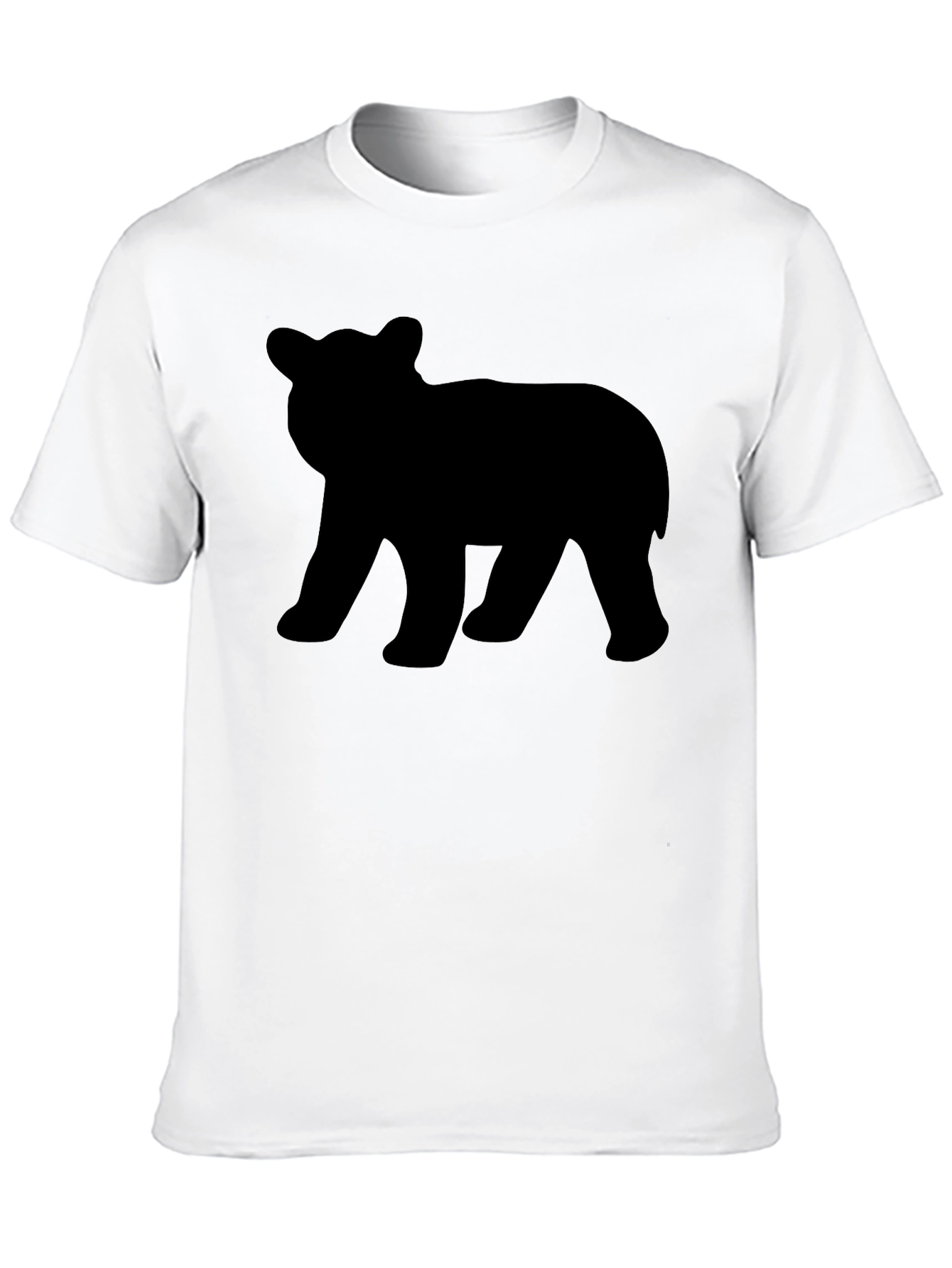 Bear Silhouette T-Shirt - Black Graphic Tee