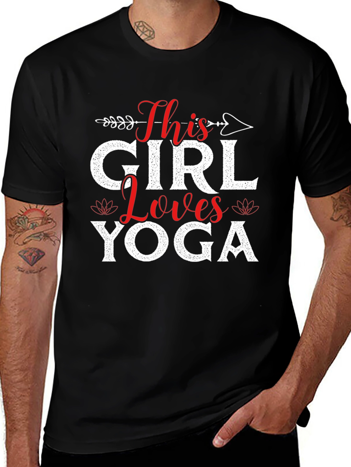 This Girl Loves Yoga Graphic T-Shirt