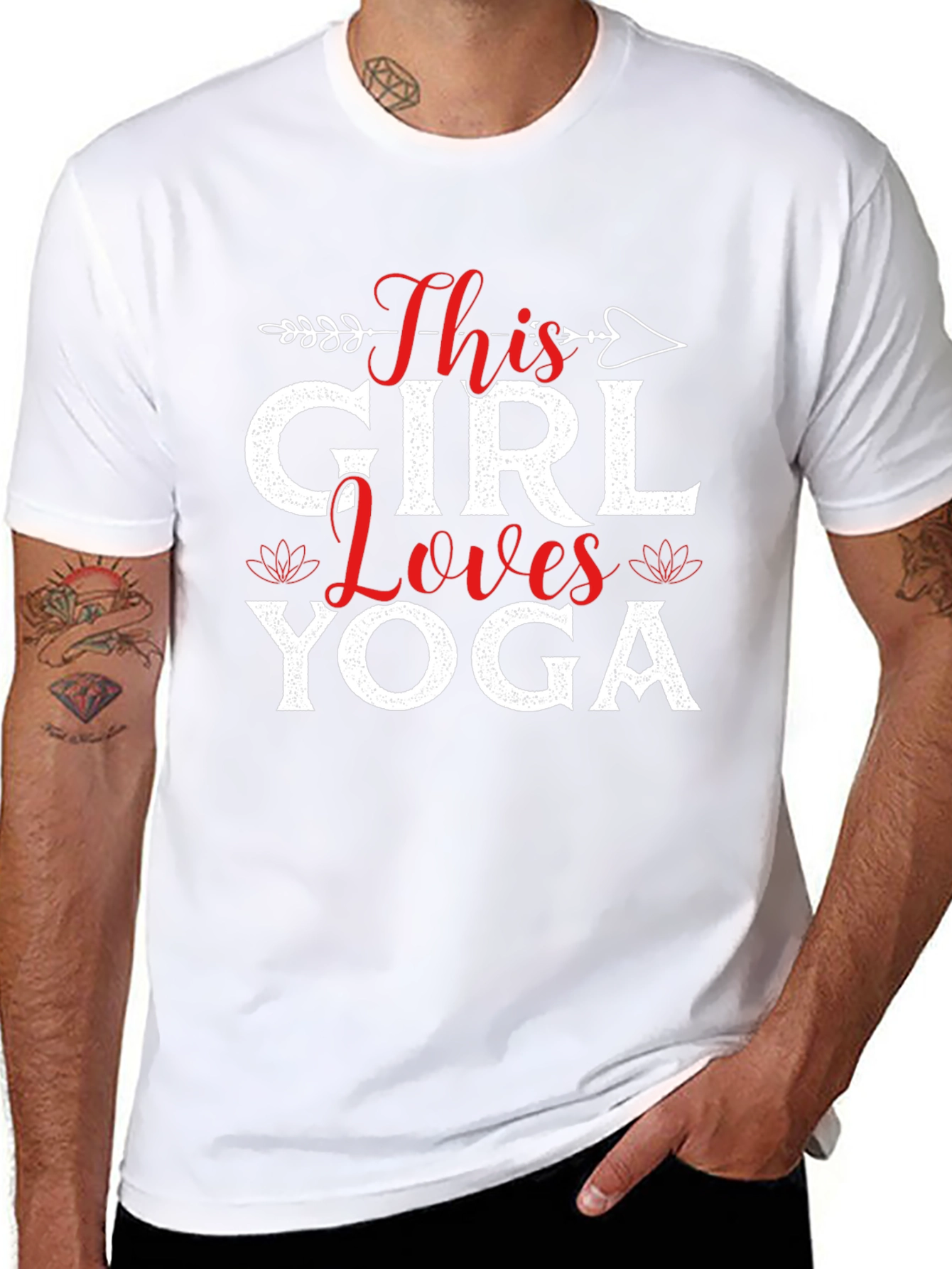 This Girl Loves Yoga Graphic T-Shirt