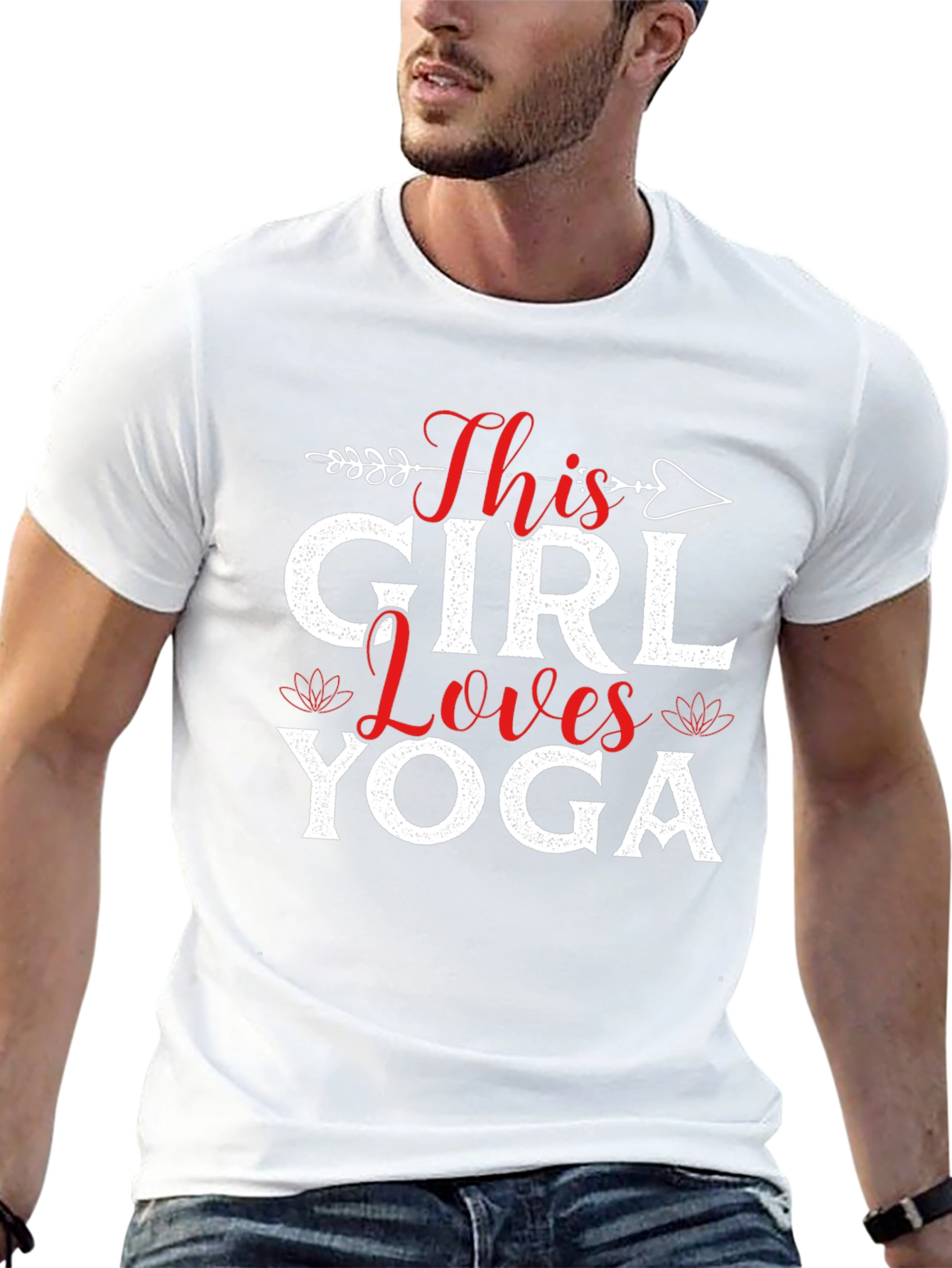 This Girl Loves Yoga Graphic T-Shirt