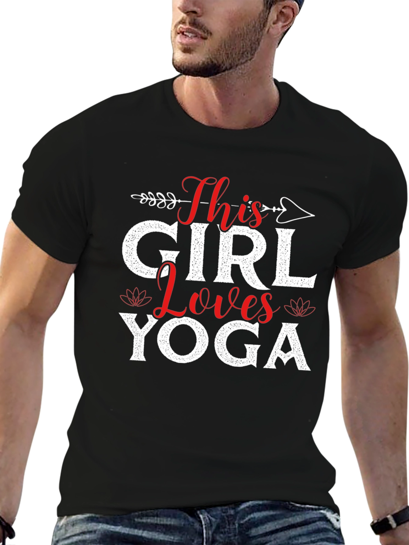 This Girl Loves Yoga Graphic T-Shirt