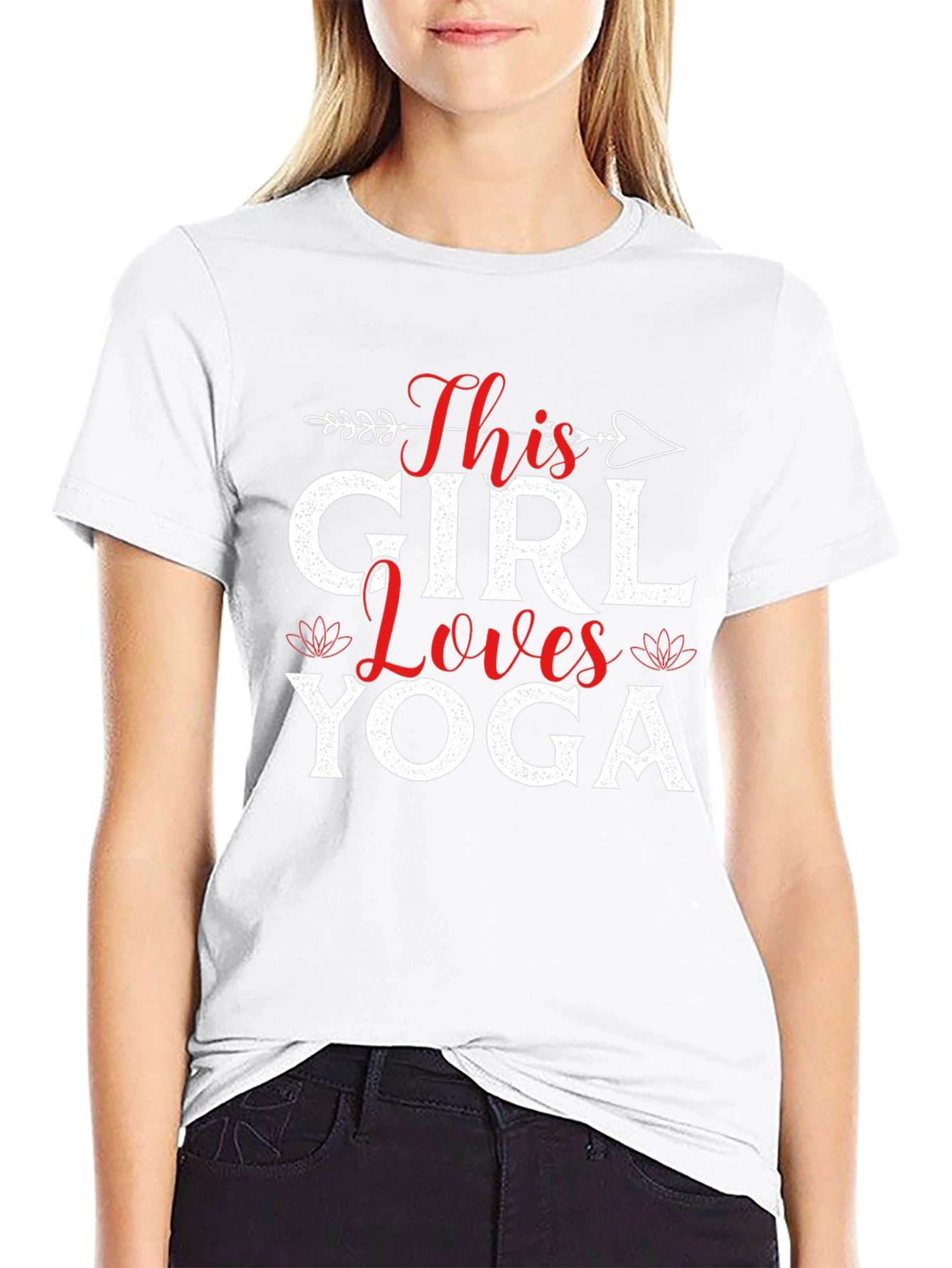 This Girl Loves Yoga Graphic T-Shirt