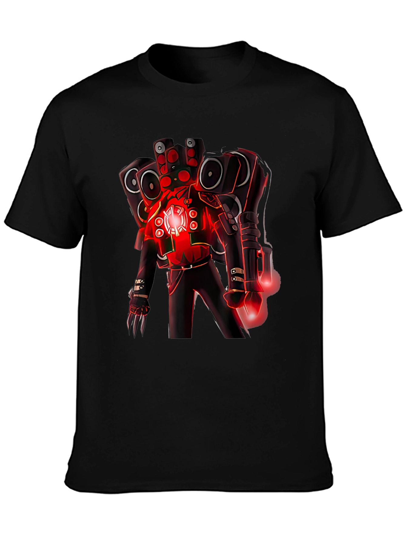 Robot DJ Graphic T-Shirt - Black Cotton Tee