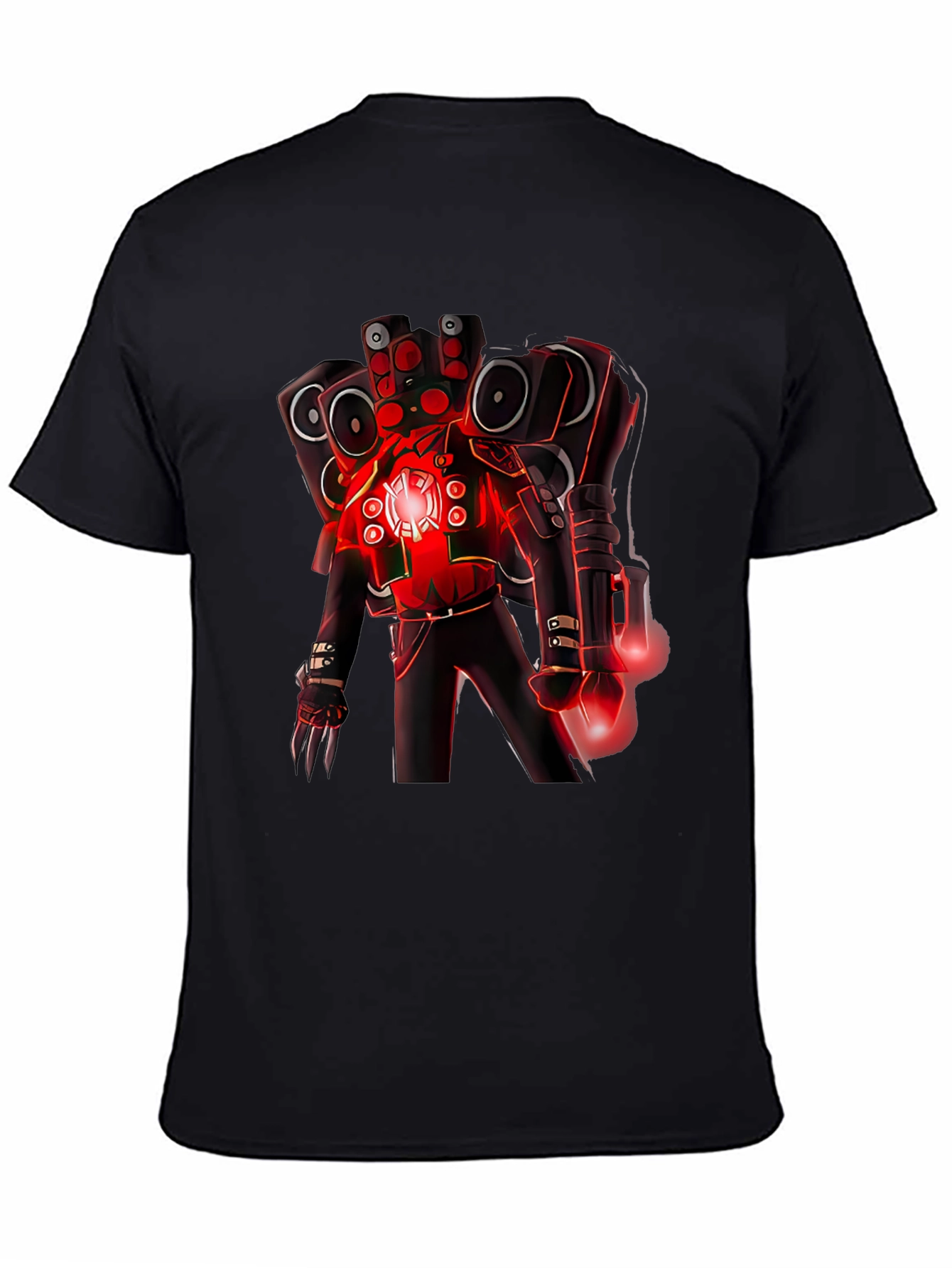 Robot DJ Graphic T-Shirt - Black Cotton Tee