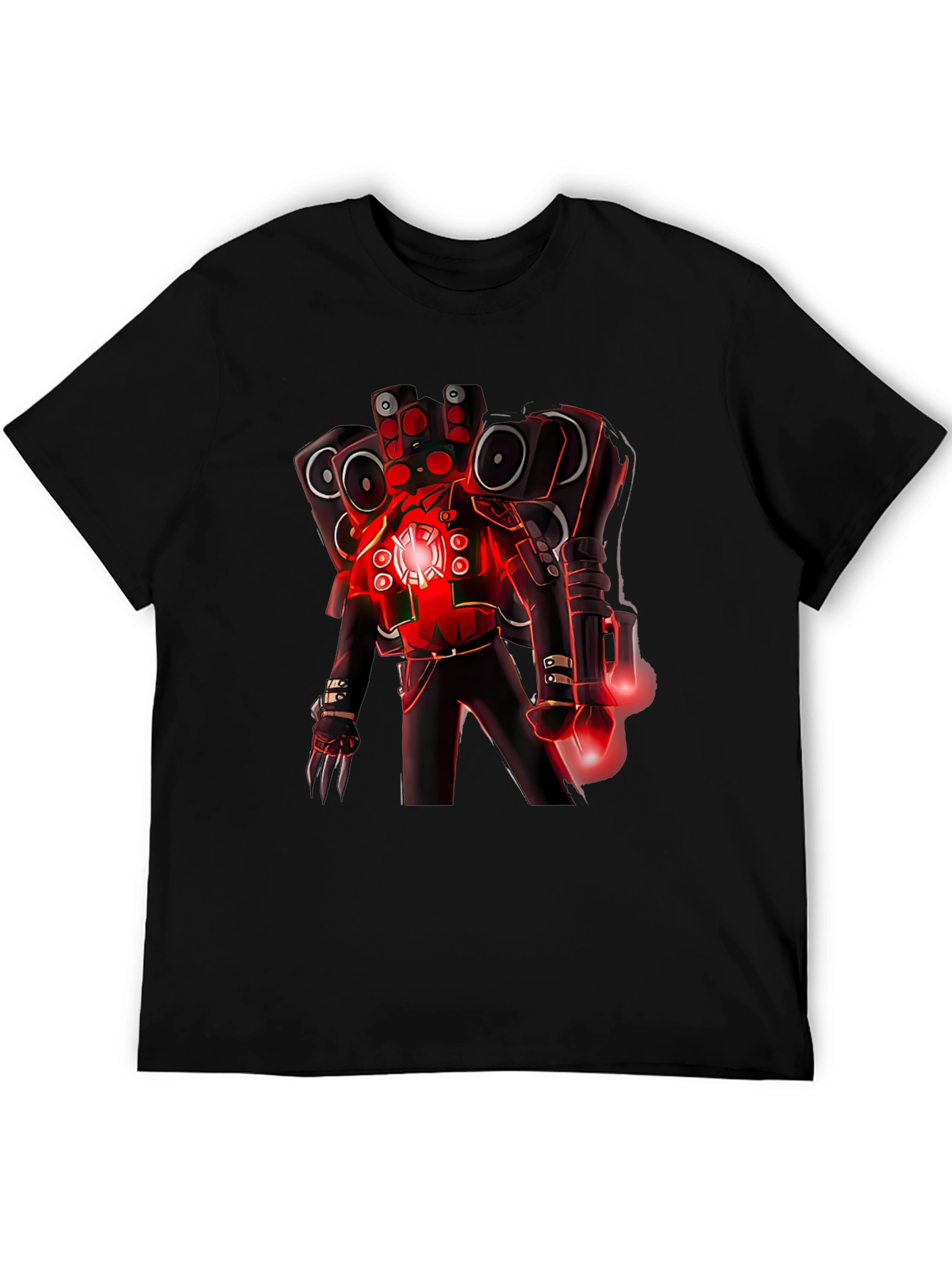 Robot DJ Graphic T-Shirt - Black Cotton Tee