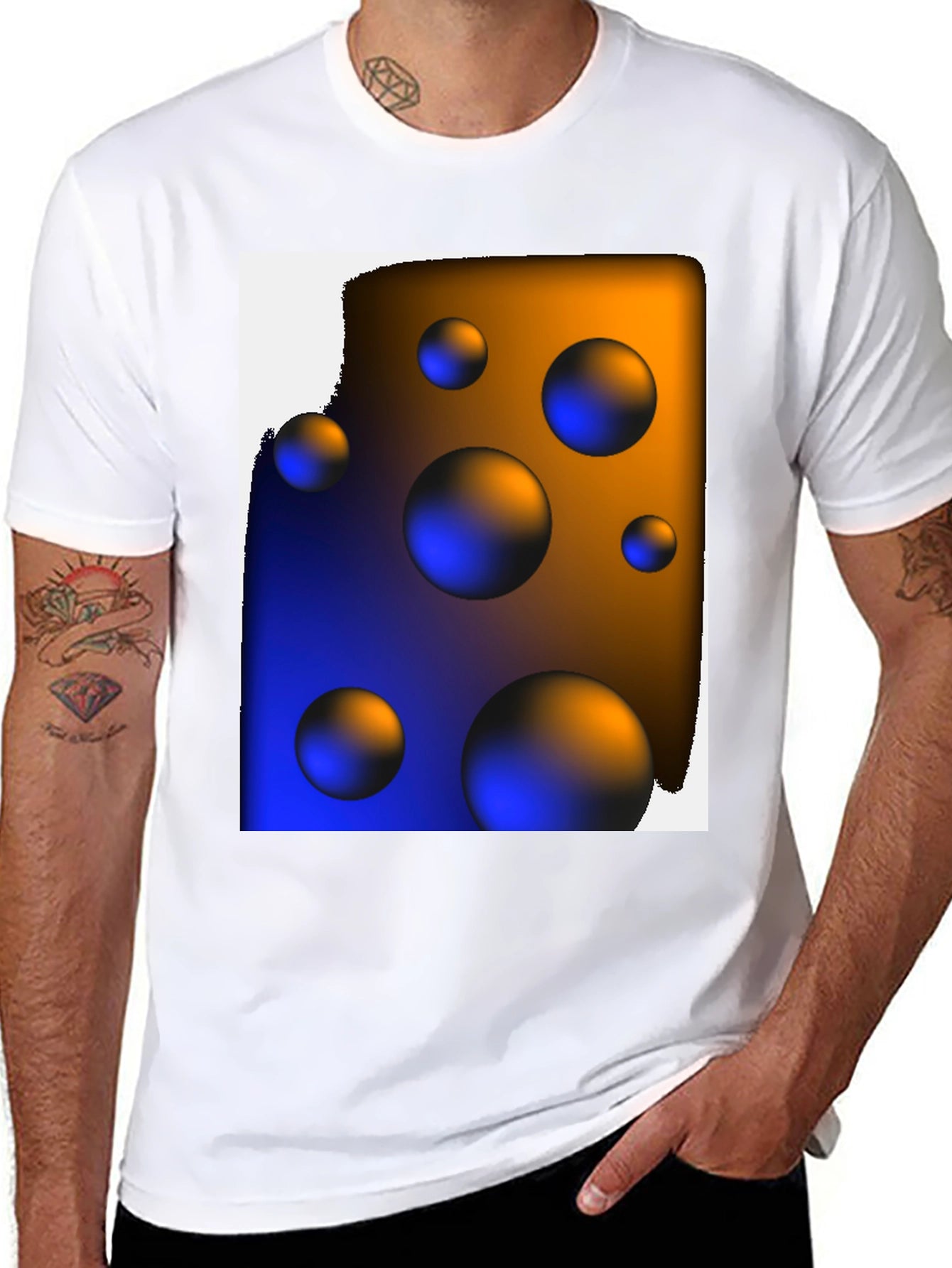 Abstract Spheres Graphic T-Shirt