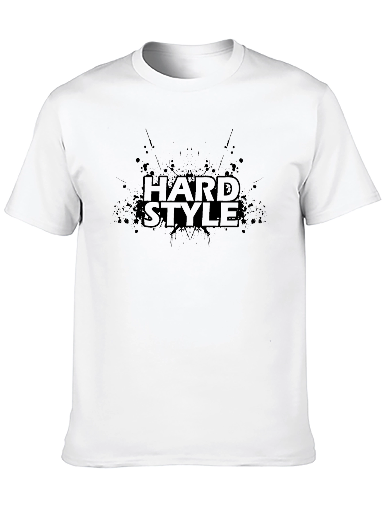 Hard Style Graphic Tee - Black Cotton T-Shirt