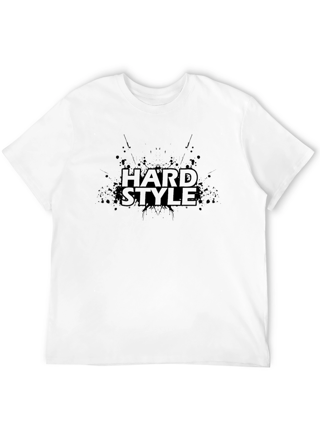 Hard Style Graphic Tee - Black Cotton T-Shirt