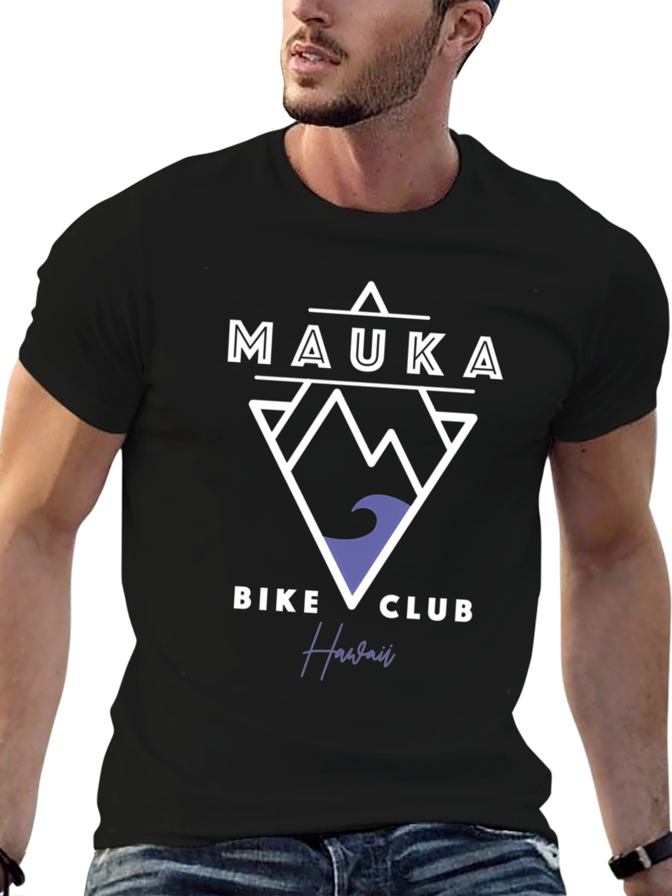 Mauka Bike Club Hawaii Graphic Tee - Black