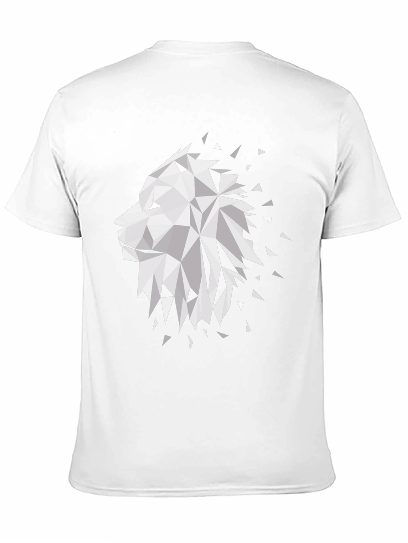 Geometric Lion Graphic T-Shirt - Modern Design