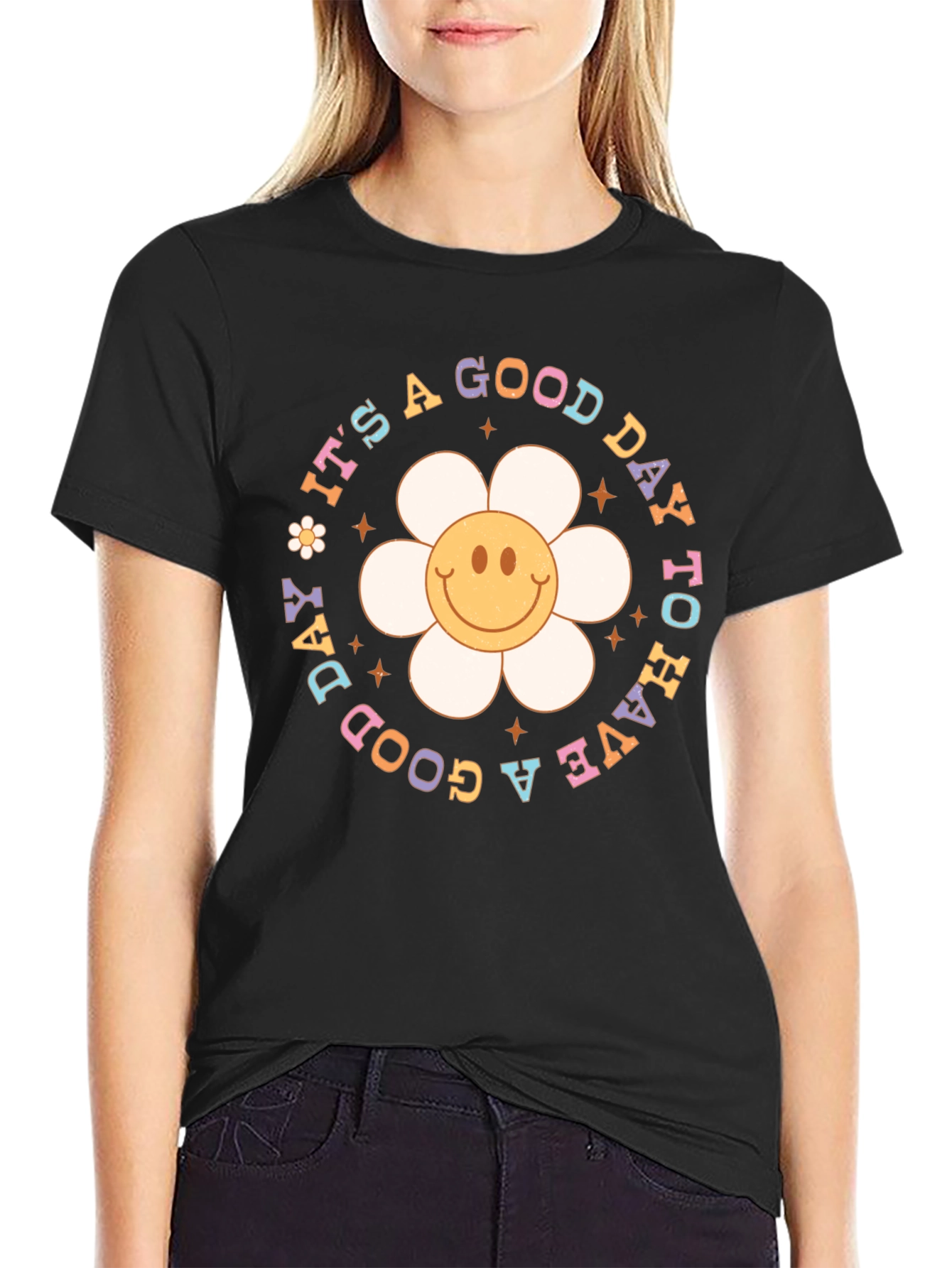 Good Day T-Shirt - Smiley Face Graphic Tee