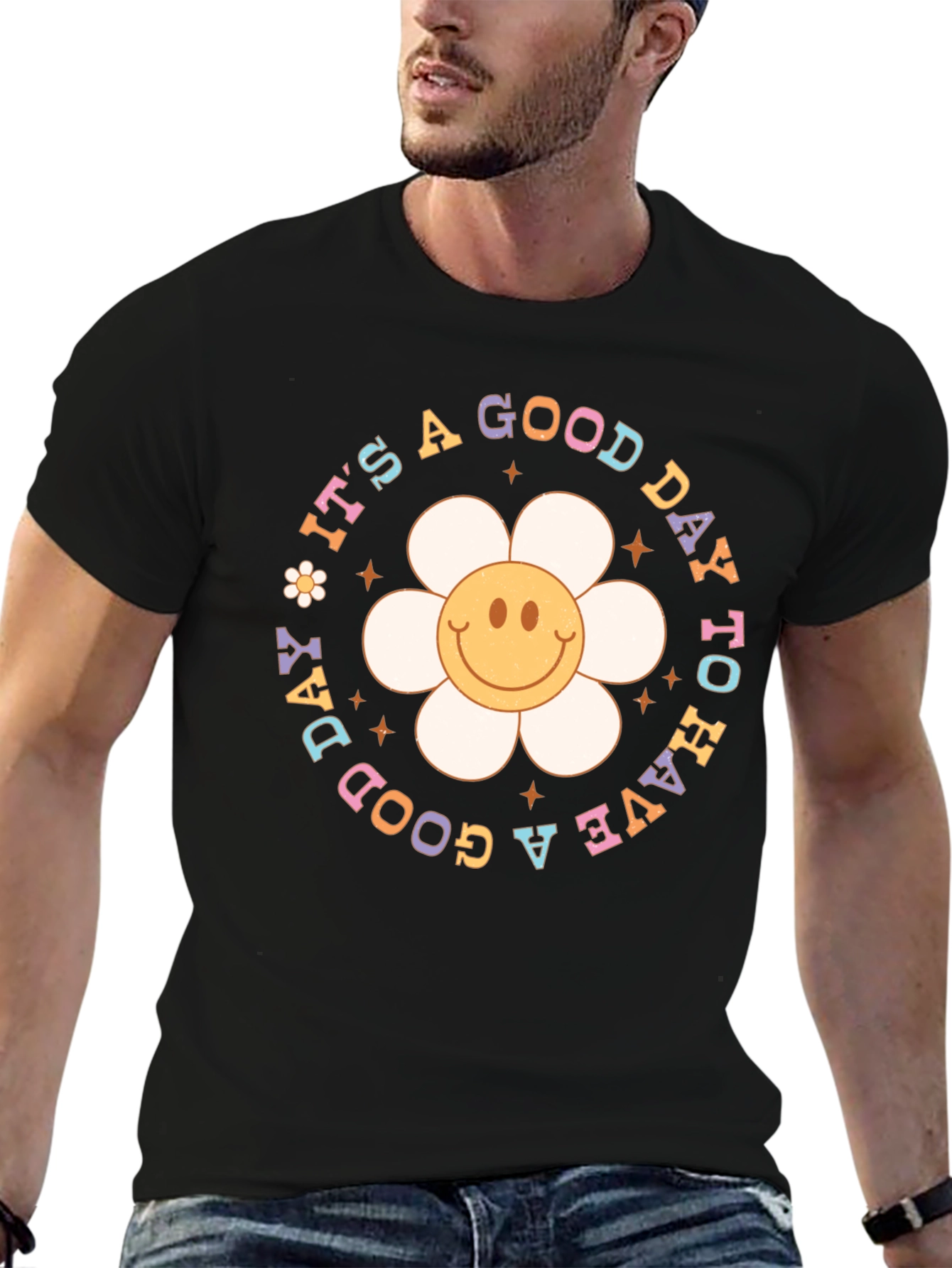 Good Day T-Shirt - Smiley Face Graphic Tee