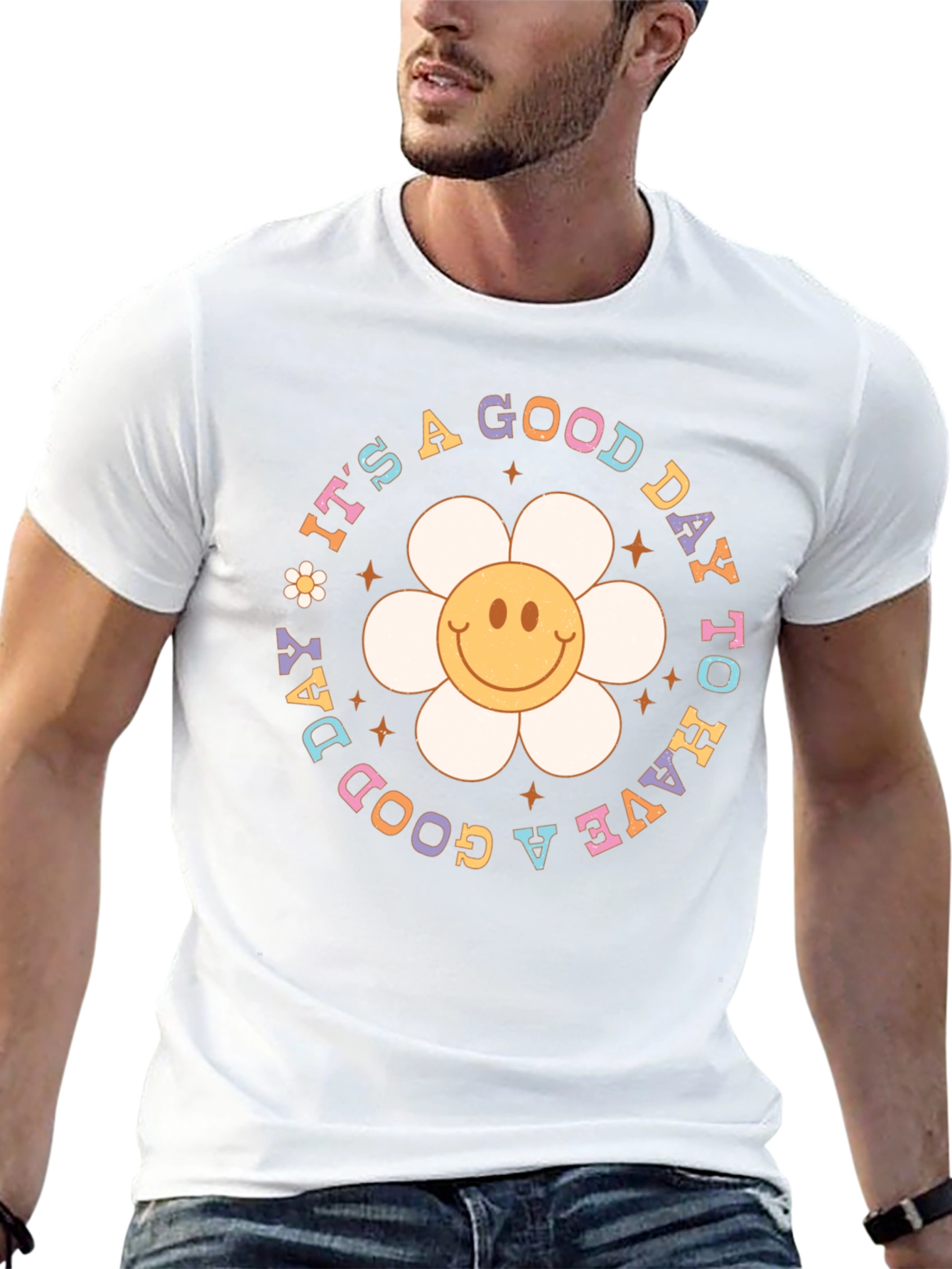 Good Day T-Shirt - Smiley Face Graphic Tee
