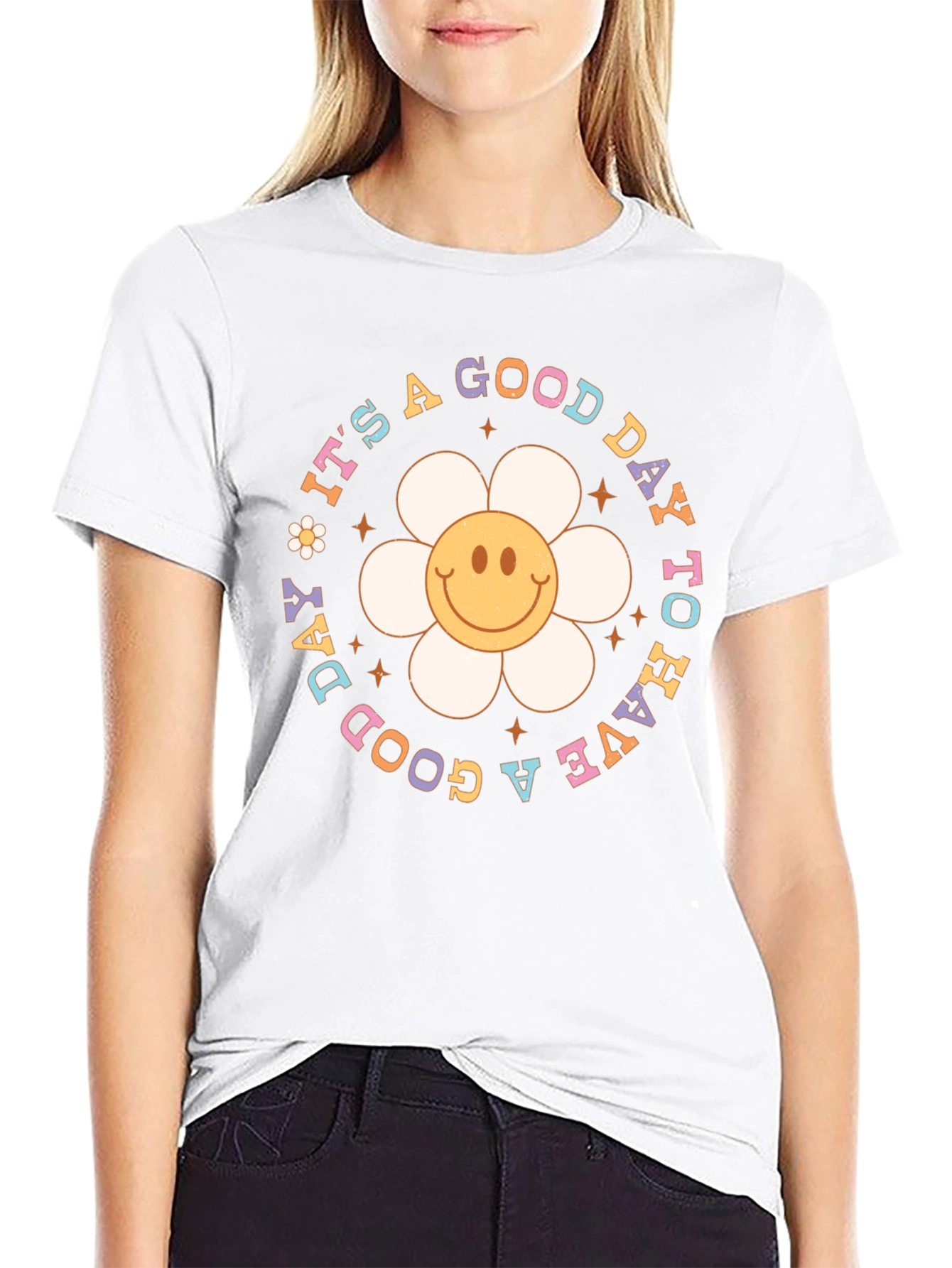 Good Day T-Shirt - Smiley Face Graphic Tee