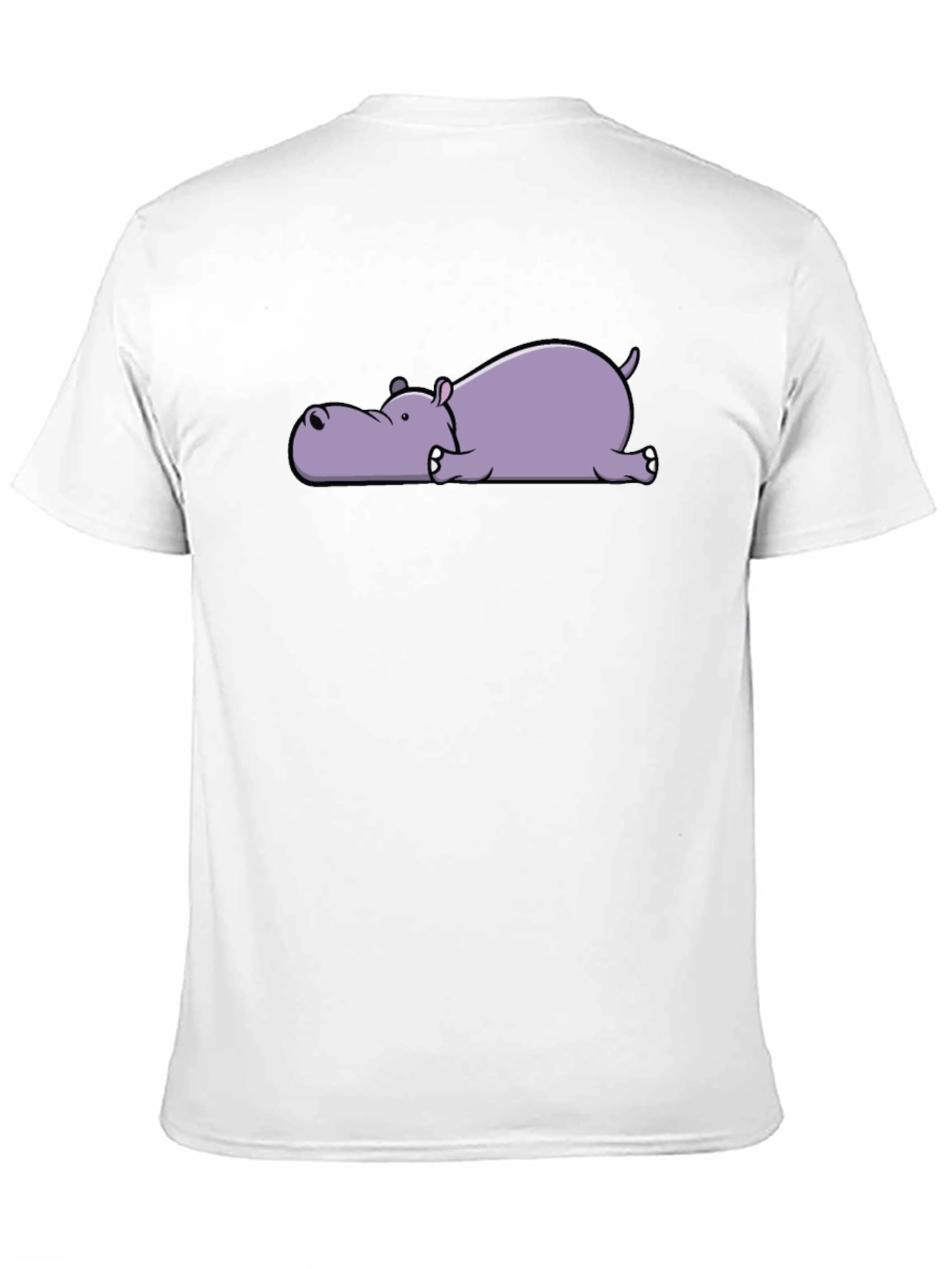 Lazy Hippo Graphic T-Shirt - Relaxed & Comfortable