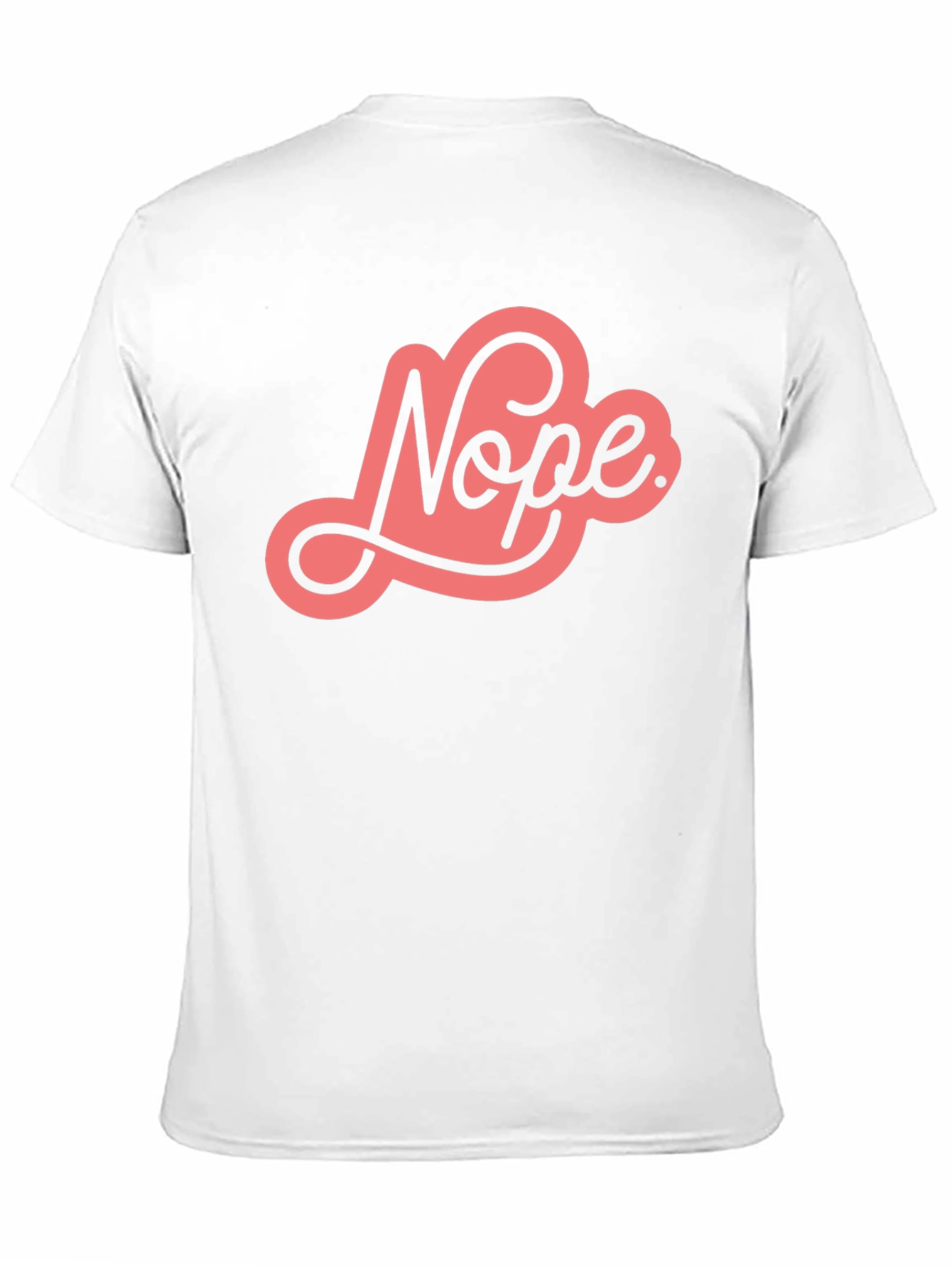 Nope Graphic Tee - Unisex Black Cotton T-Shirt