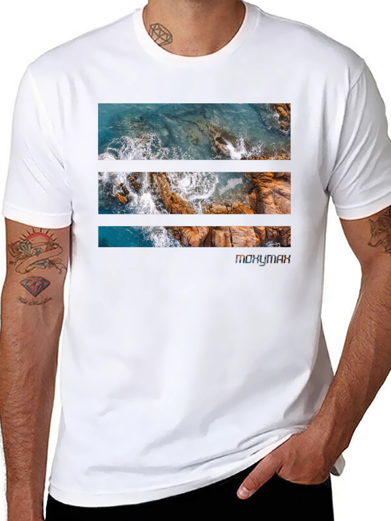 Coastal Rock T-Shirt - Ocean View Graphic Tee