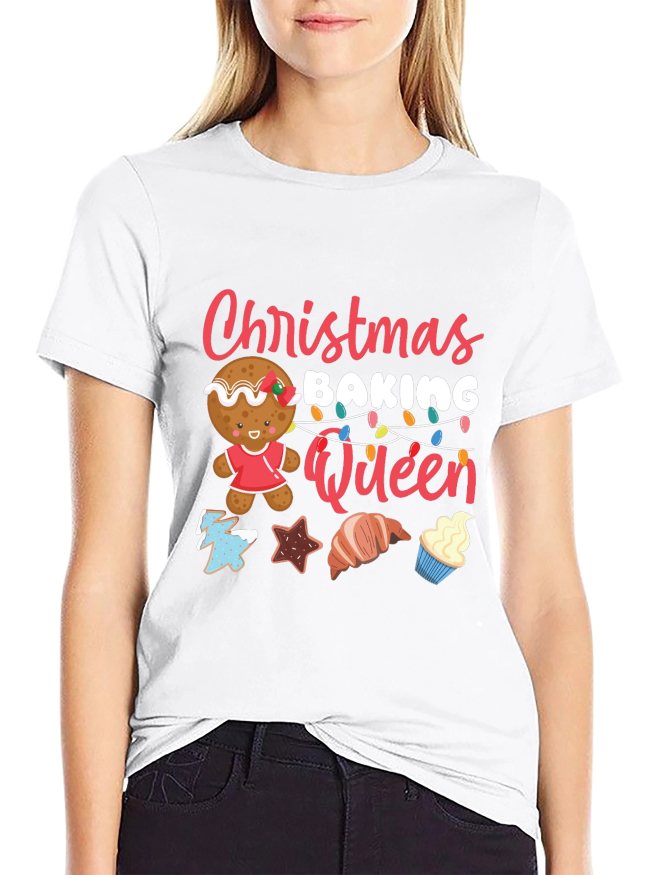 Christmas Baking Queen T-Shirt Holiday Tee