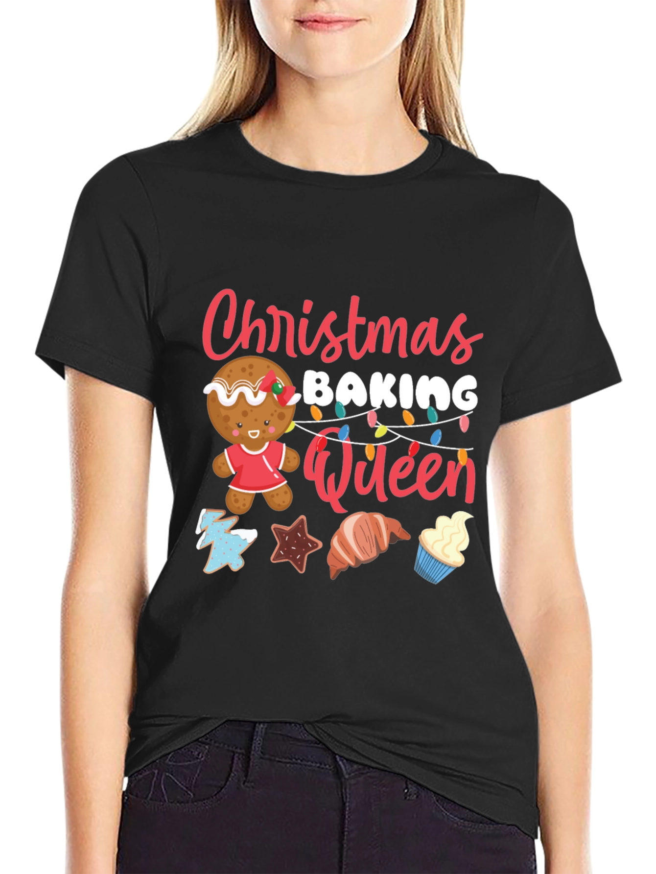 Christmas Baking Queen T-Shirt Holiday Tee