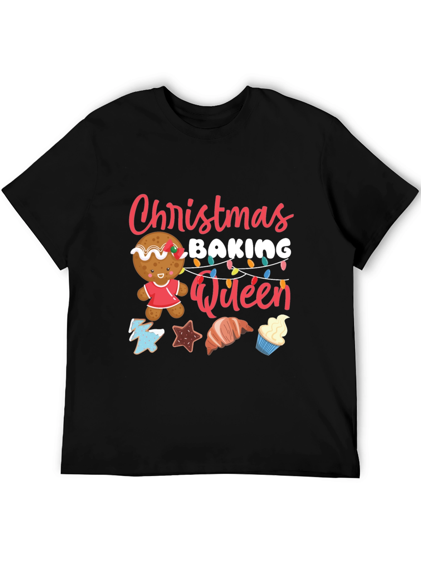 Christmas Baking Queen T-Shirt Holiday Tee