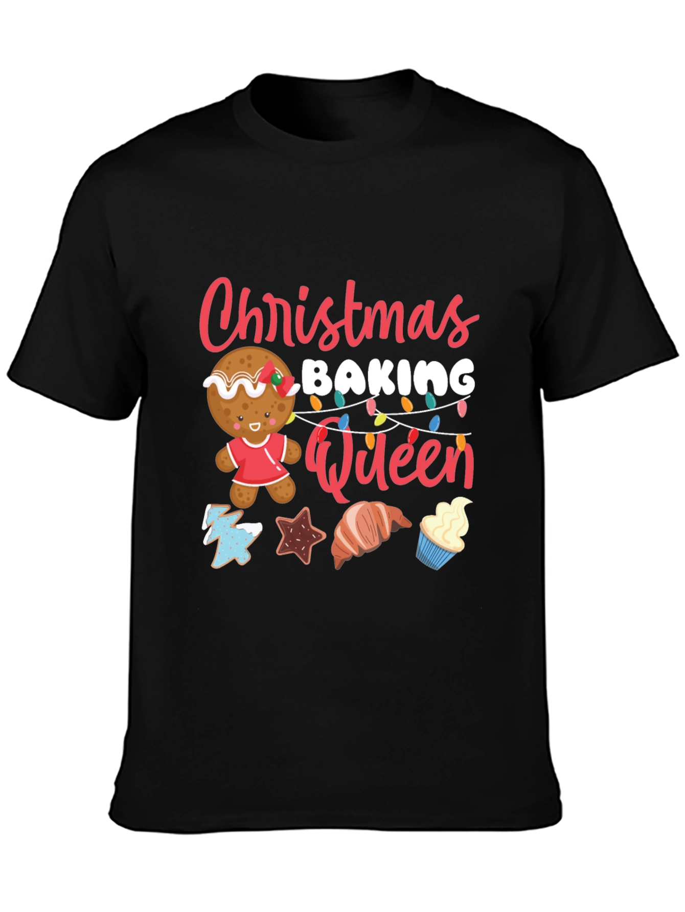 Christmas Baking Queen T-Shirt Holiday Tee