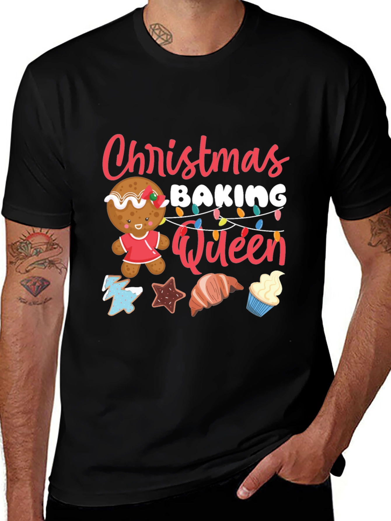 Christmas Baking Queen T-Shirt Holiday Tee
