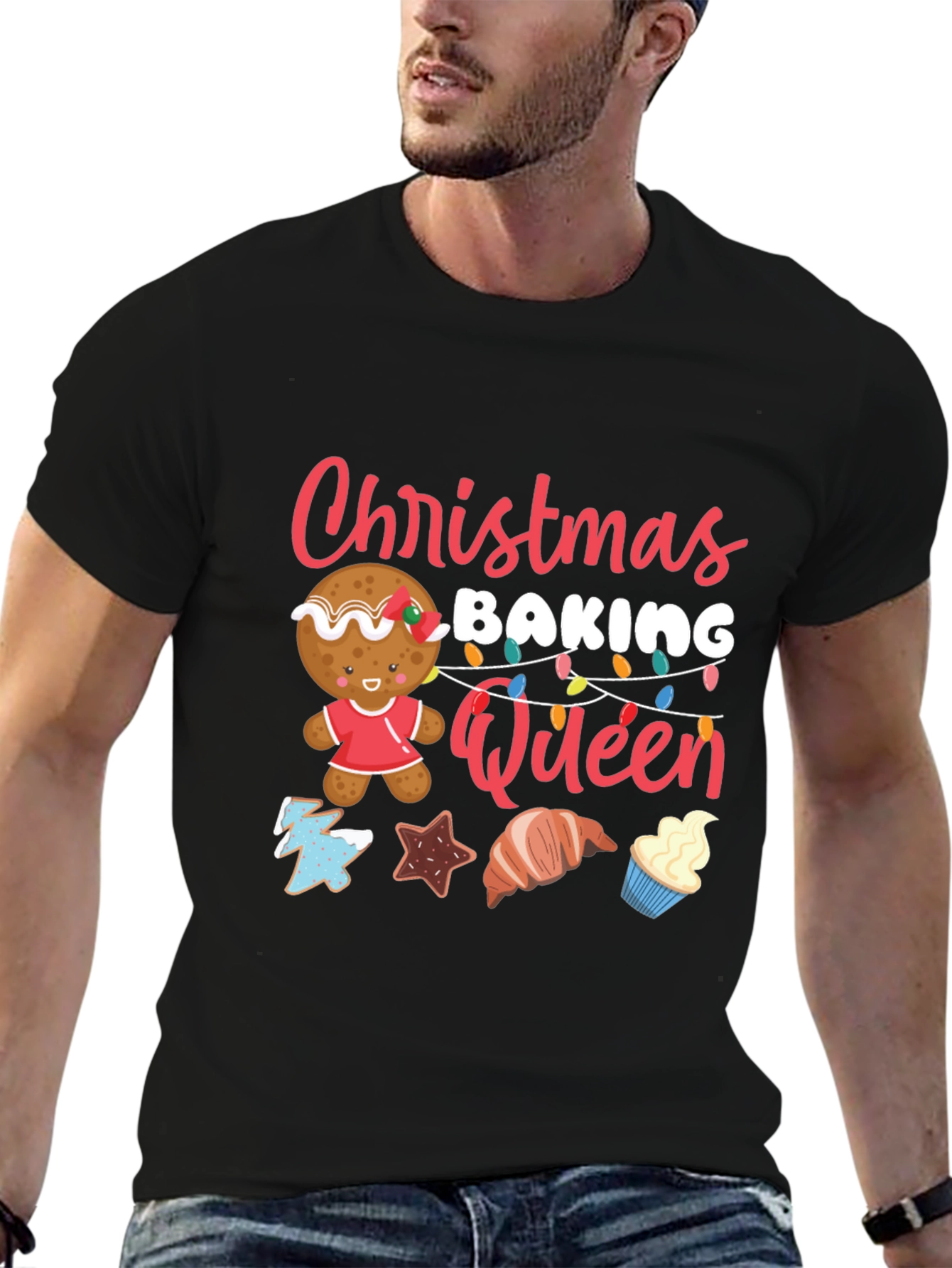 Christmas Baking Queen T-Shirt Holiday Tee