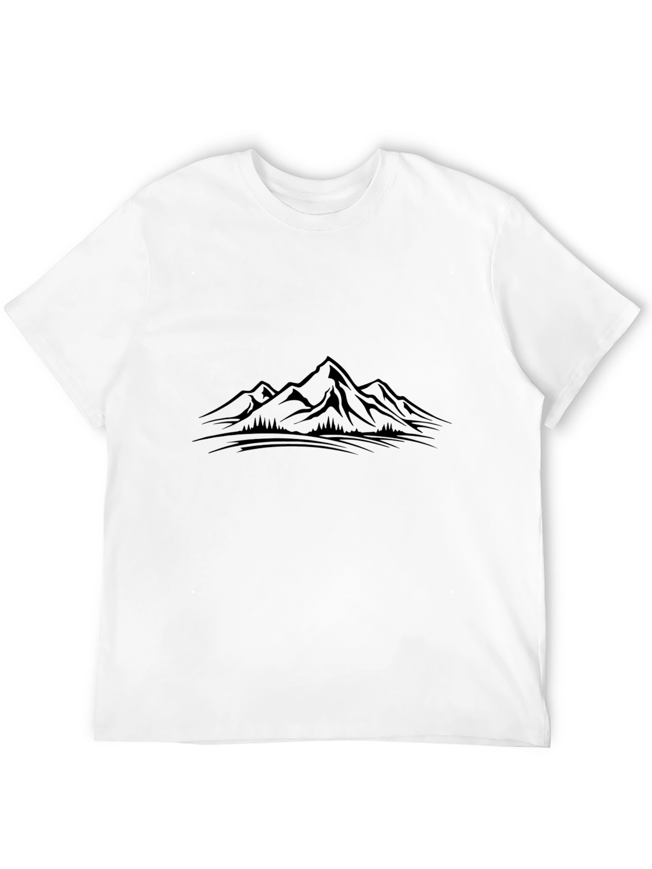Mountain Graphic Black T-Shirt - Adventure Ready
