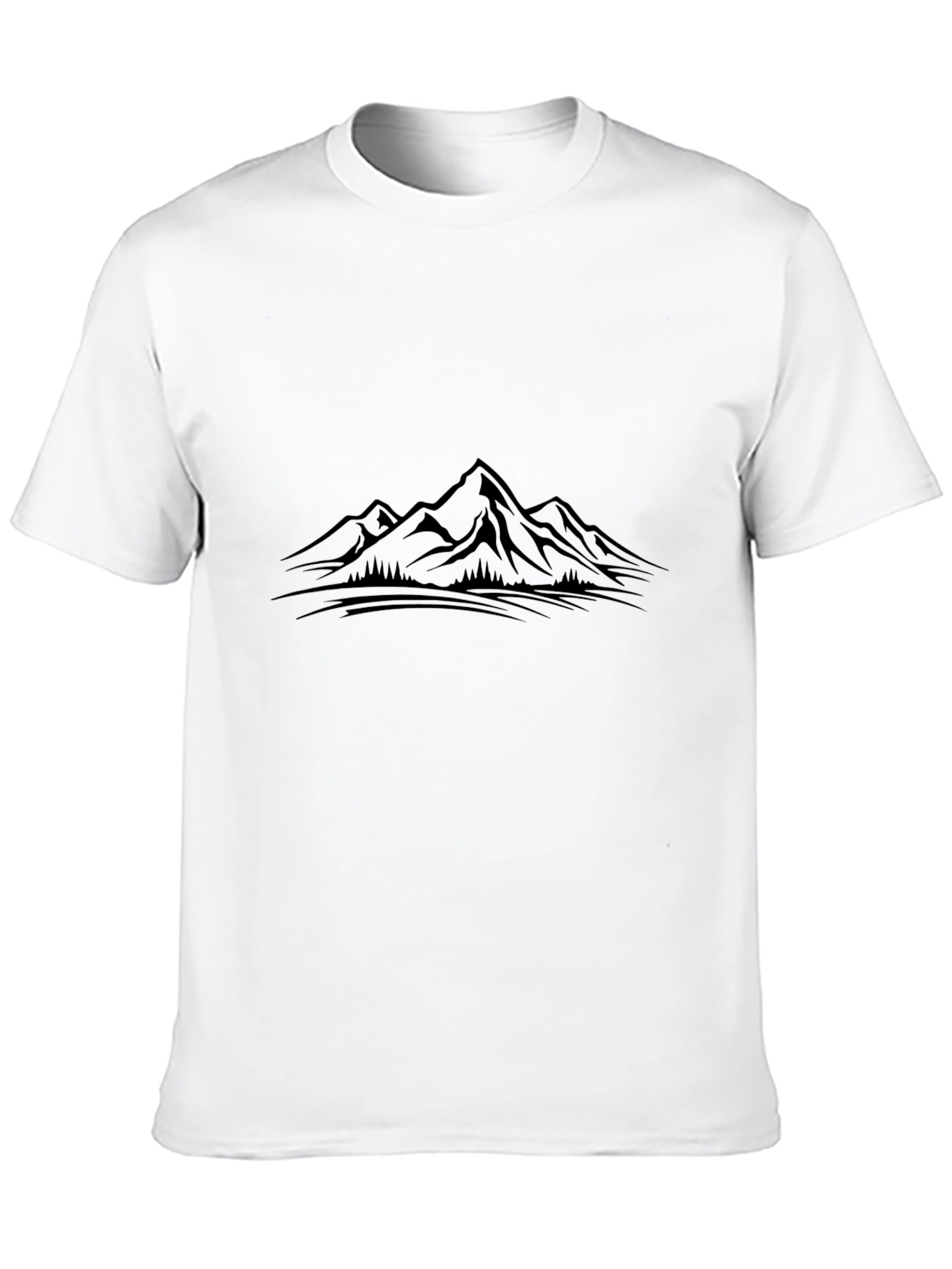 Mountain Graphic Black T-Shirt - Adventure Ready
