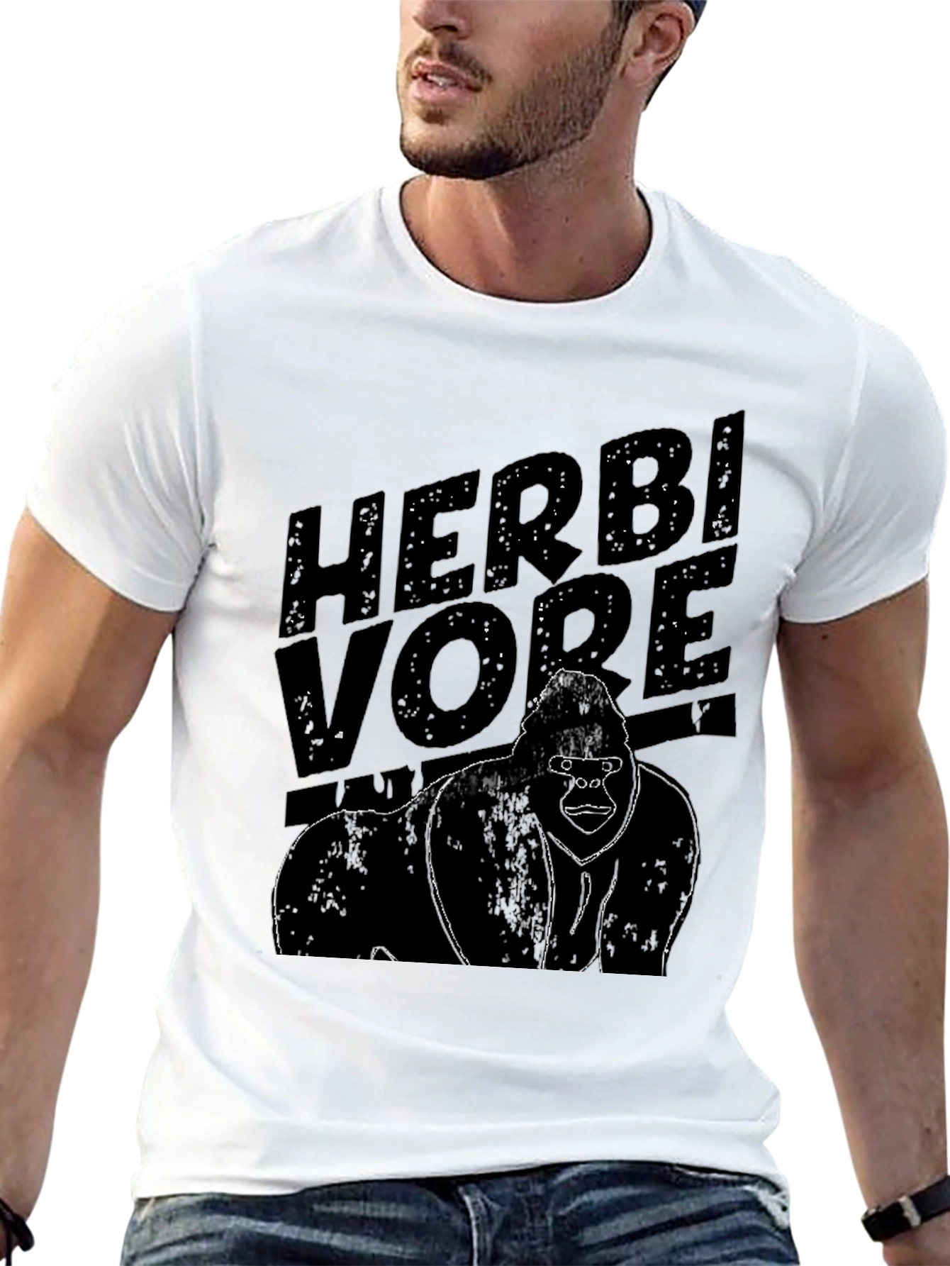 Herbivore Gorilla Graphic Tee - Black