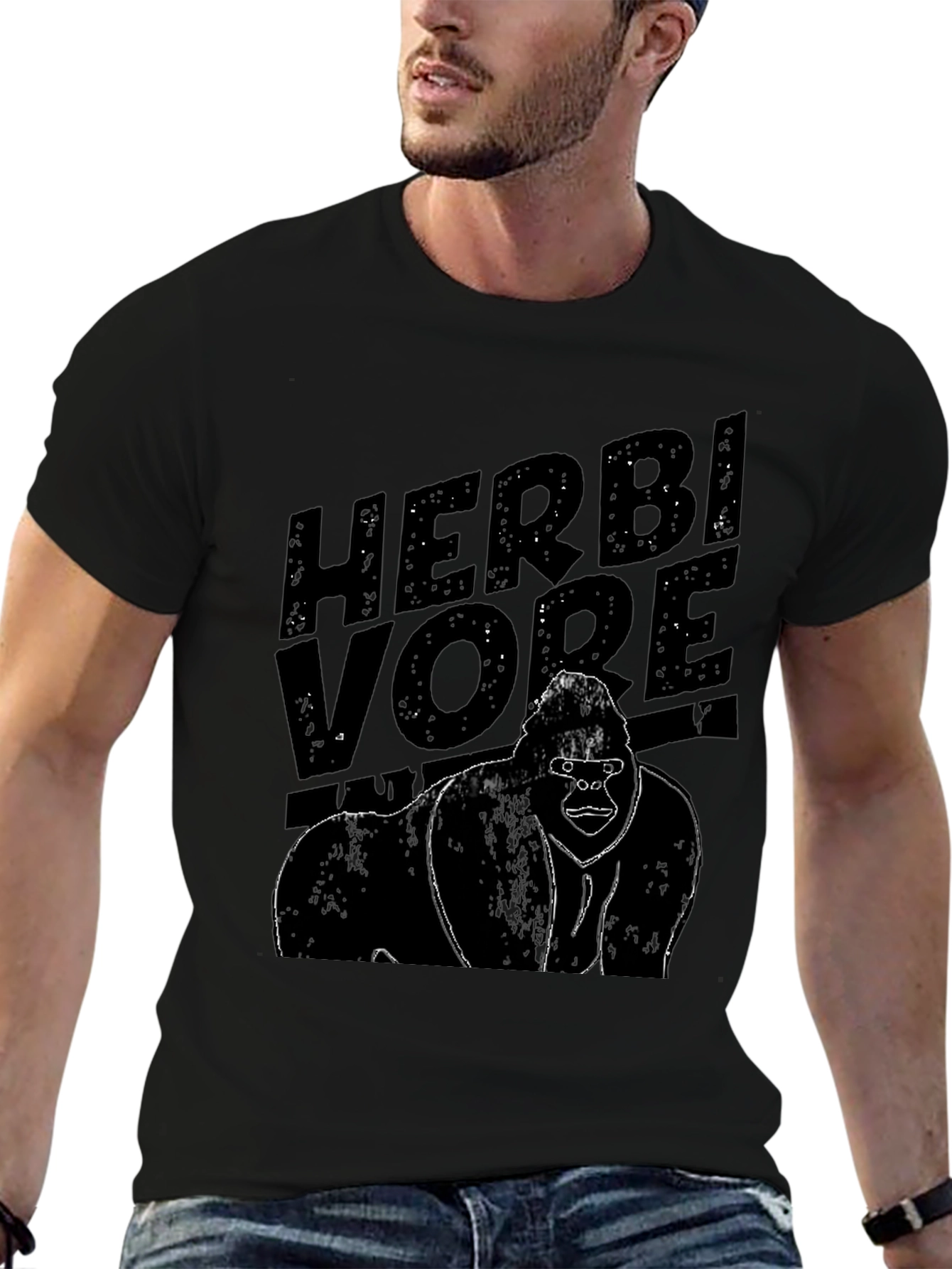 Herbivore Gorilla Graphic Tee - Black