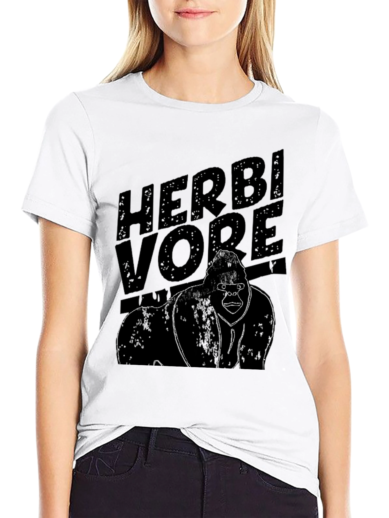 Herbivore Gorilla Graphic Tee - Black