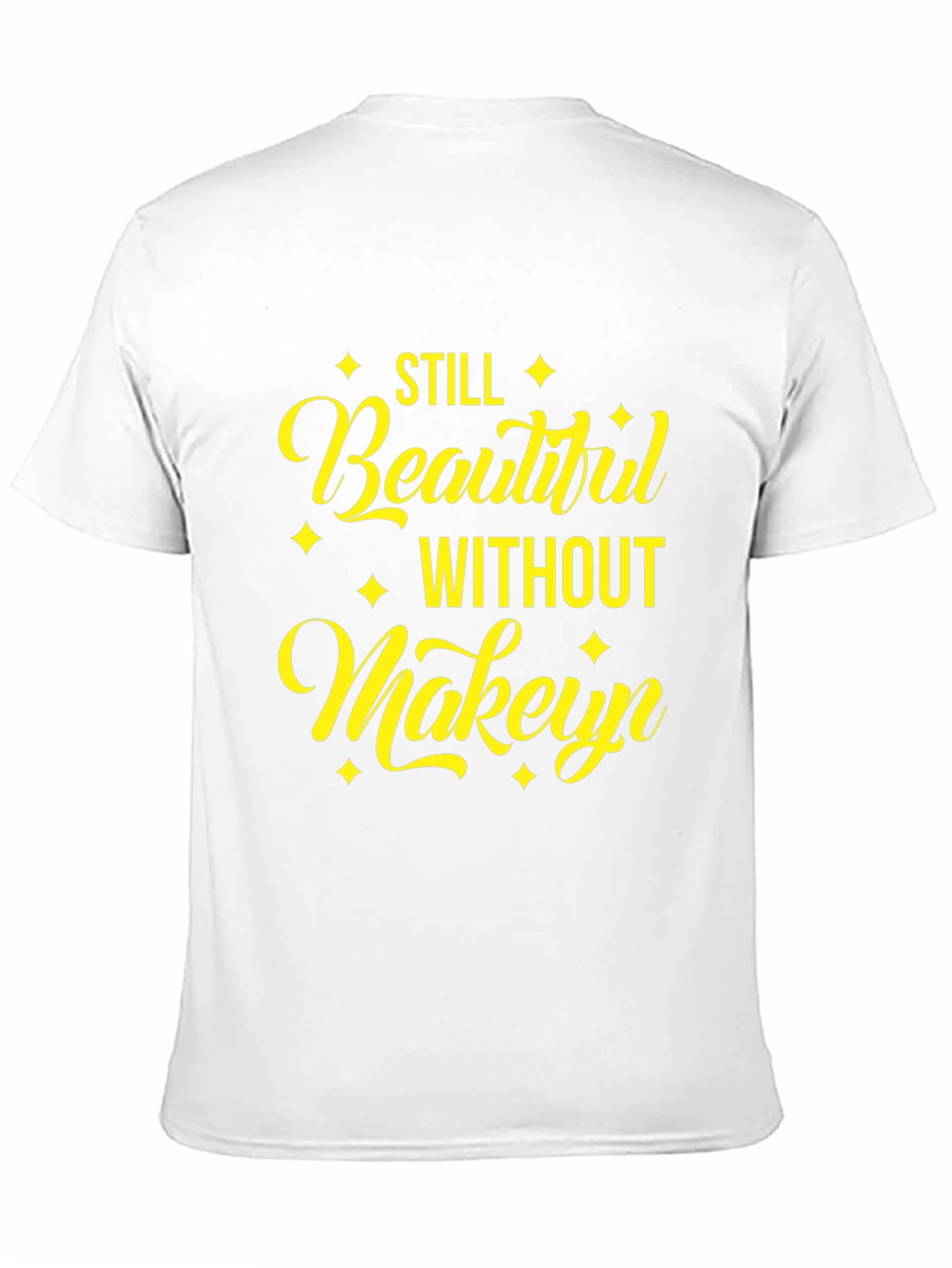Beautiful Without Makeup Black Tee