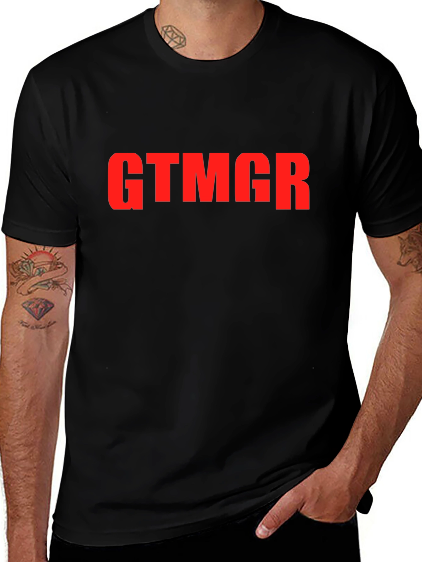 GTMGR Graphic Tee - Bold Statement Black T-Shirt