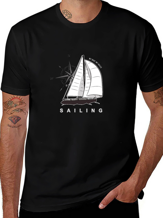 Sailing T-Shirt - My Boat My Rules Graphic Tee