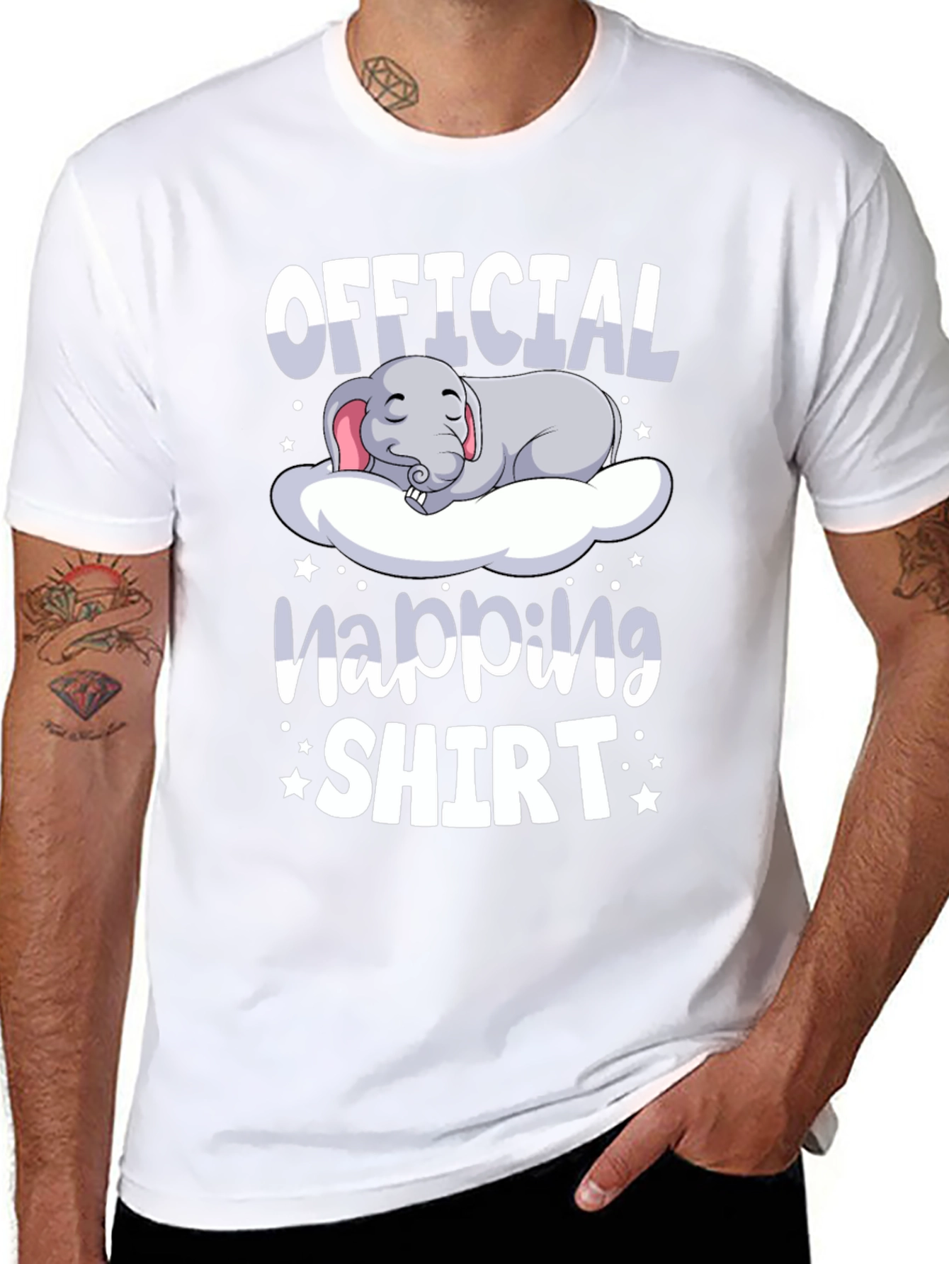 Official Napping Shirt - Cute Elephant Design