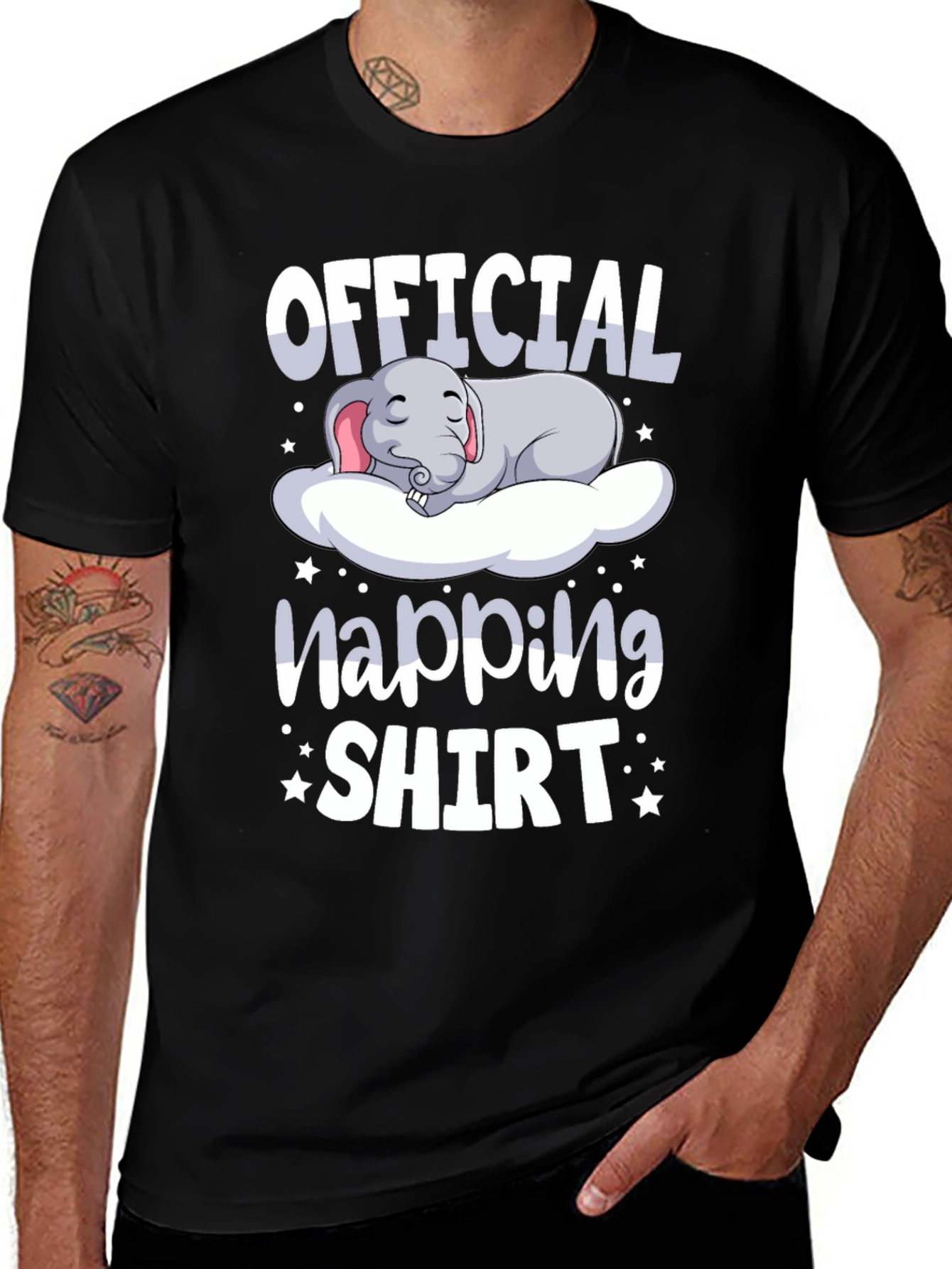 Official Napping Shirt - Cute Elephant Design