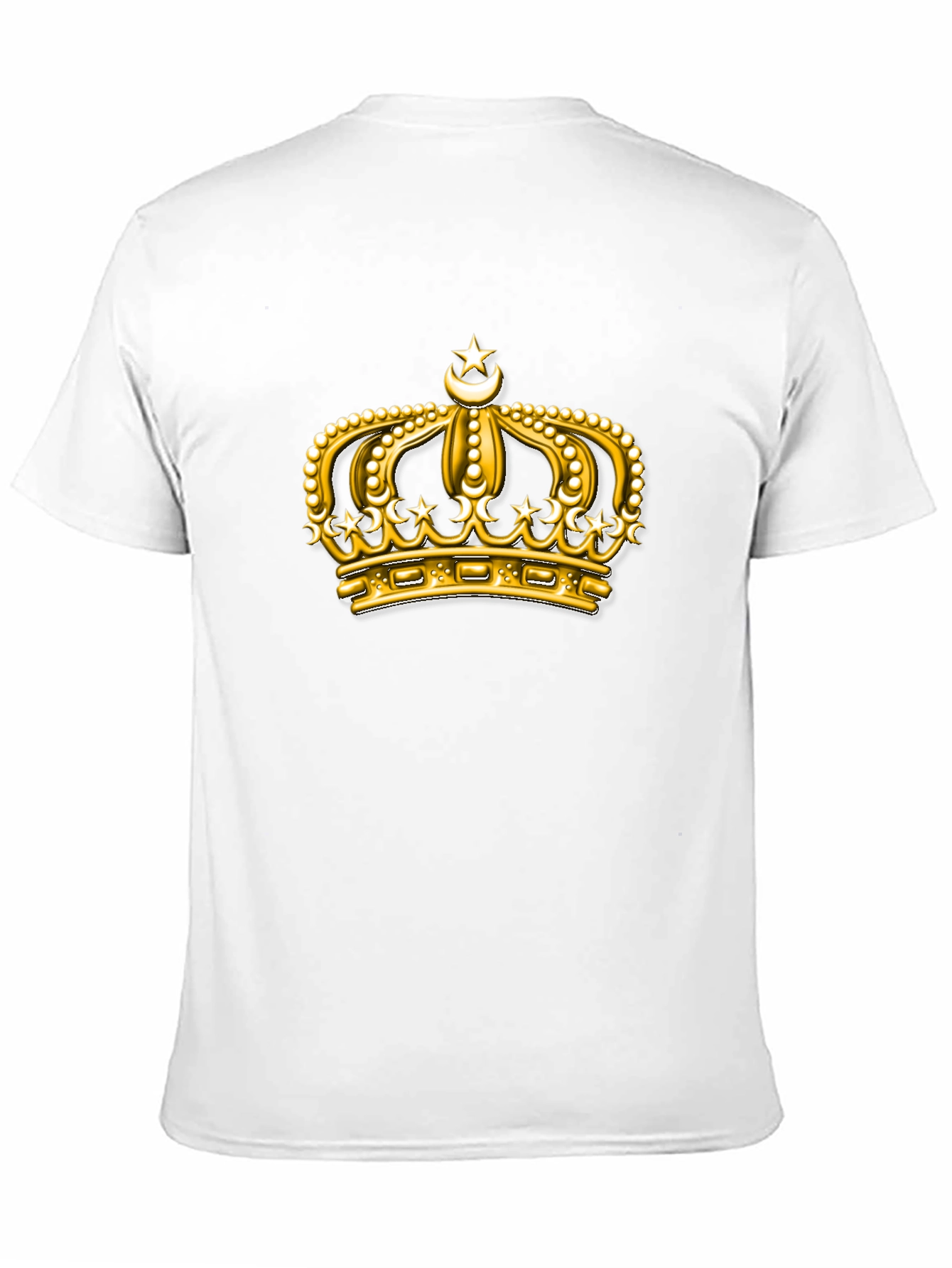 Golden Crown Graphic Tee - Premium Black T-Shirt