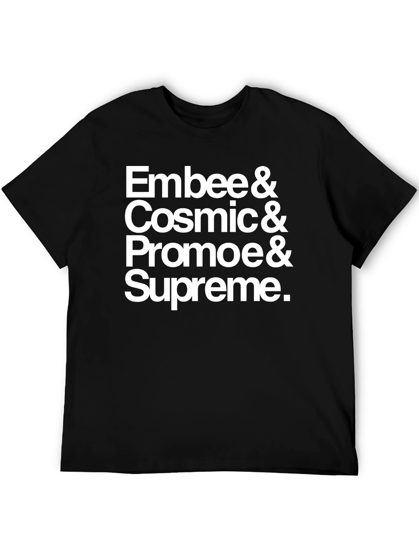 Embee Cosmic Promoe & Supreme Black T-Shirt