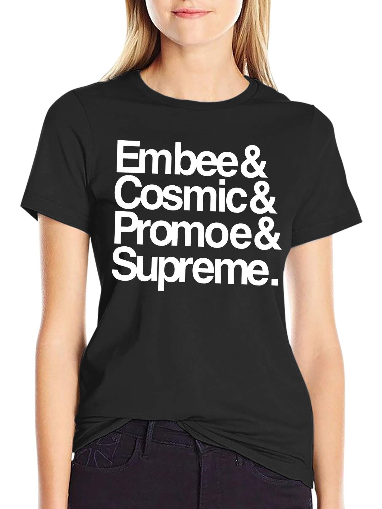 Embee Cosmic Promoe & Supreme Black T-Shirt