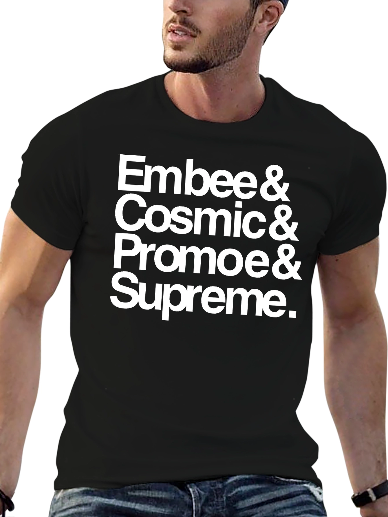 Embee Cosmic Promoe & Supreme Black T-Shirt