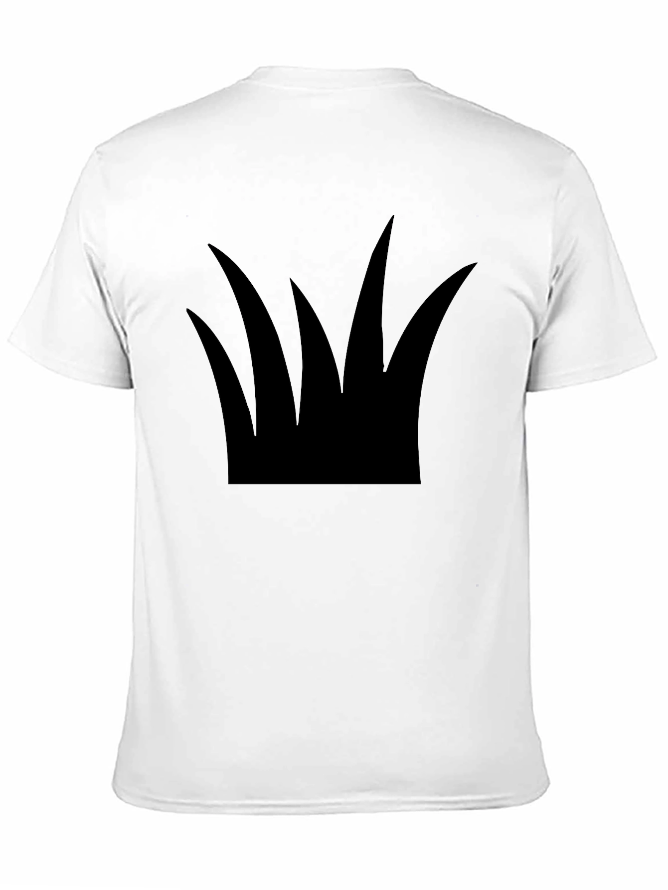 Minimalist Grass Silhouette Black T-Shirt